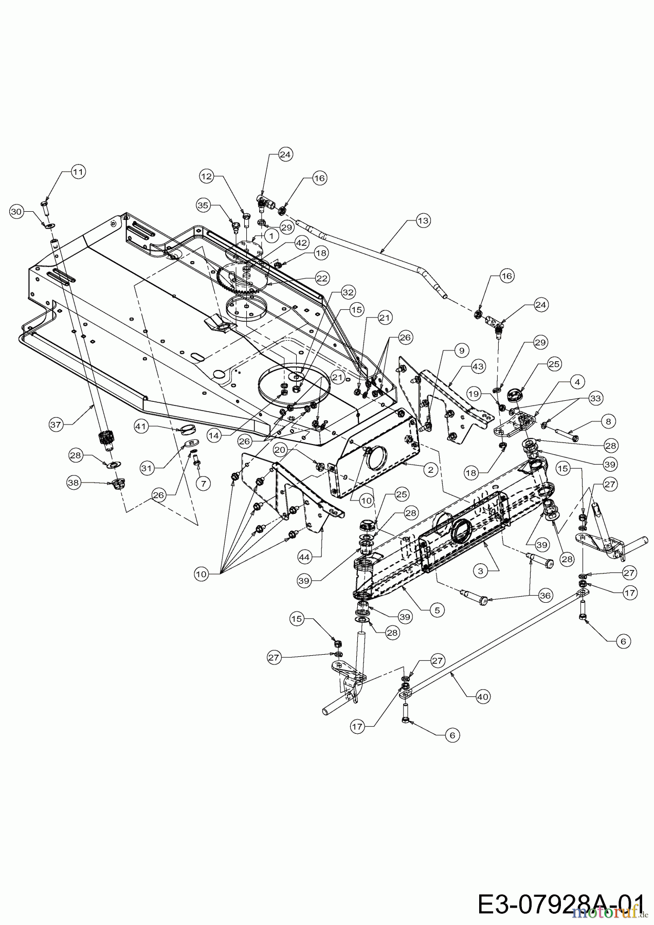 MTD Rasentraktoren Junior 115 13AC452C600 (2004) Lenkung, Vorderachse