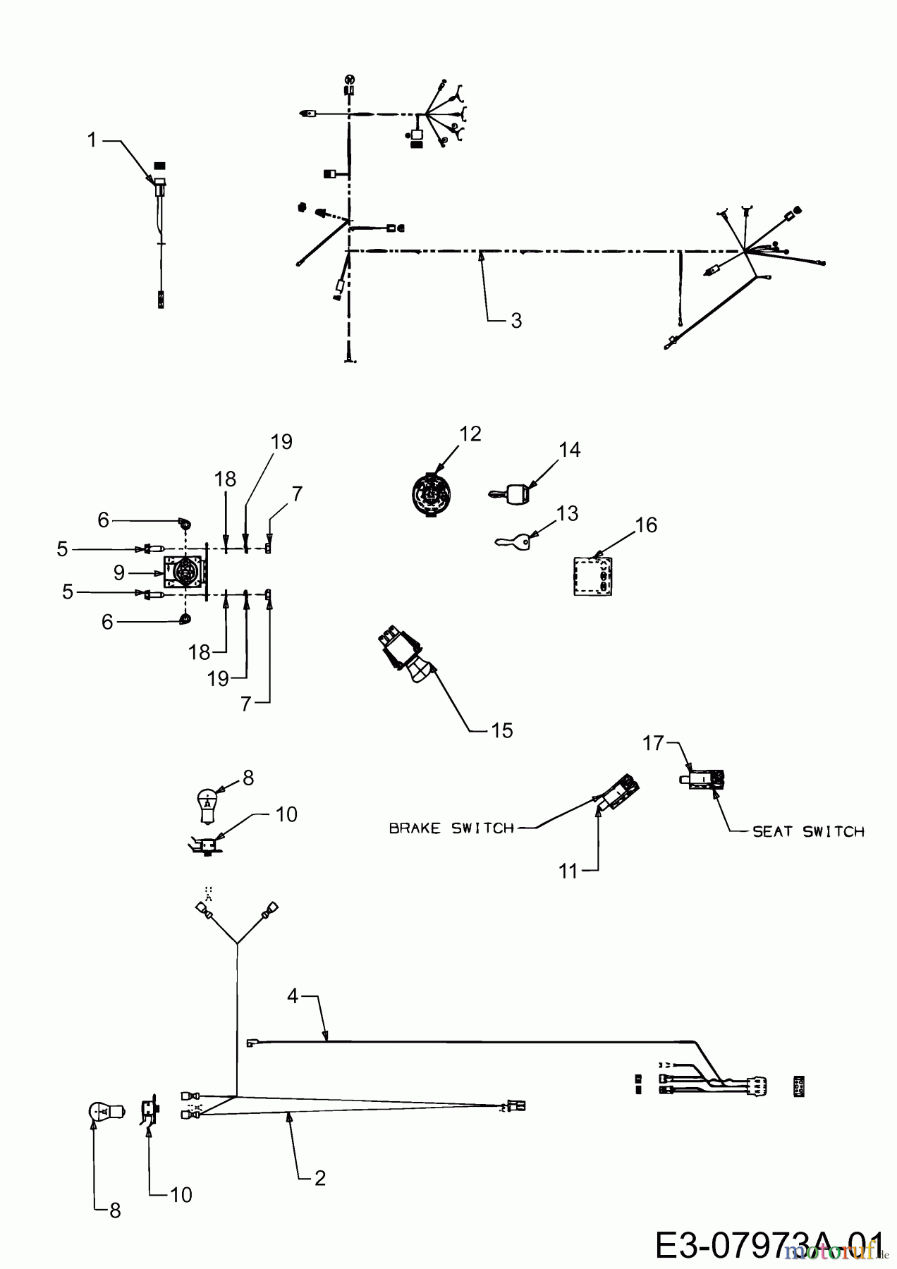  Yard-Man Rasentraktoren HN 5180 13XT514N643  (2002) Elektroteile