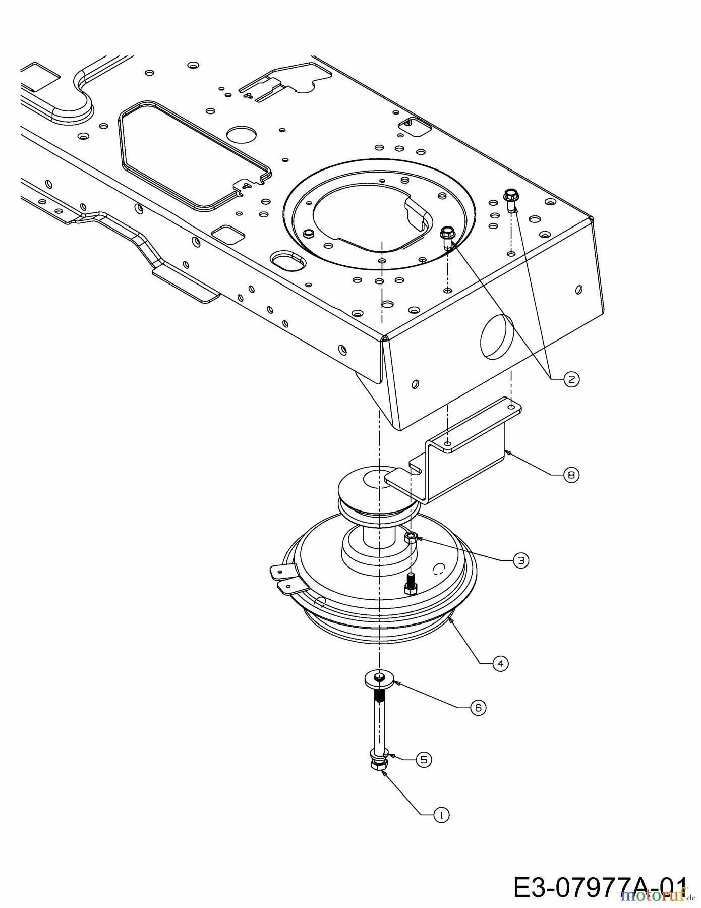  MTD Rasentraktoren SN 155 H 13AP518N670  (2002) Motorkeilriemenscheibe