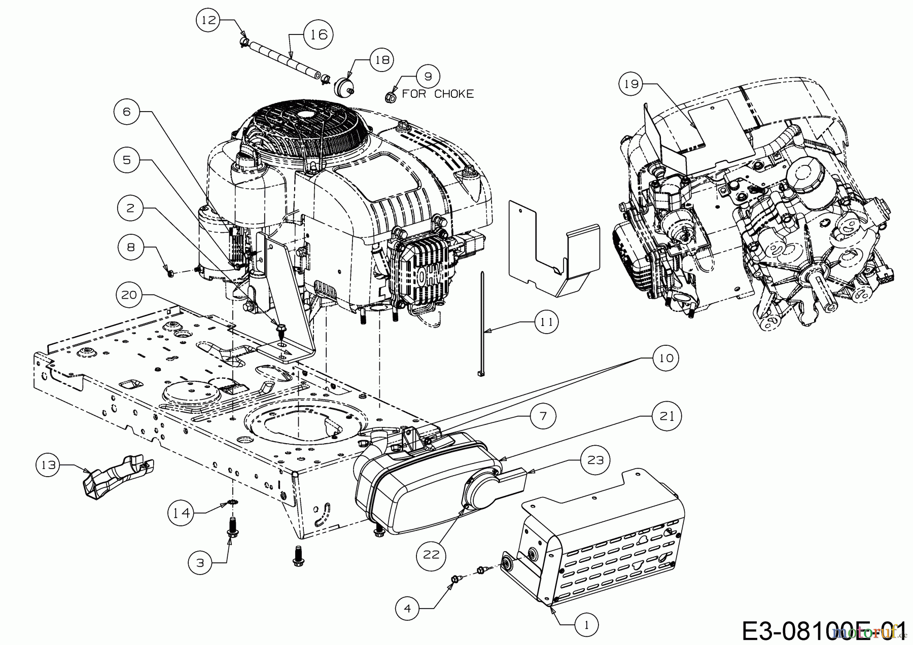  Bestgreen Rasentraktoren BG 96 SBK 13H2765F655  (2018) Motorzubehör