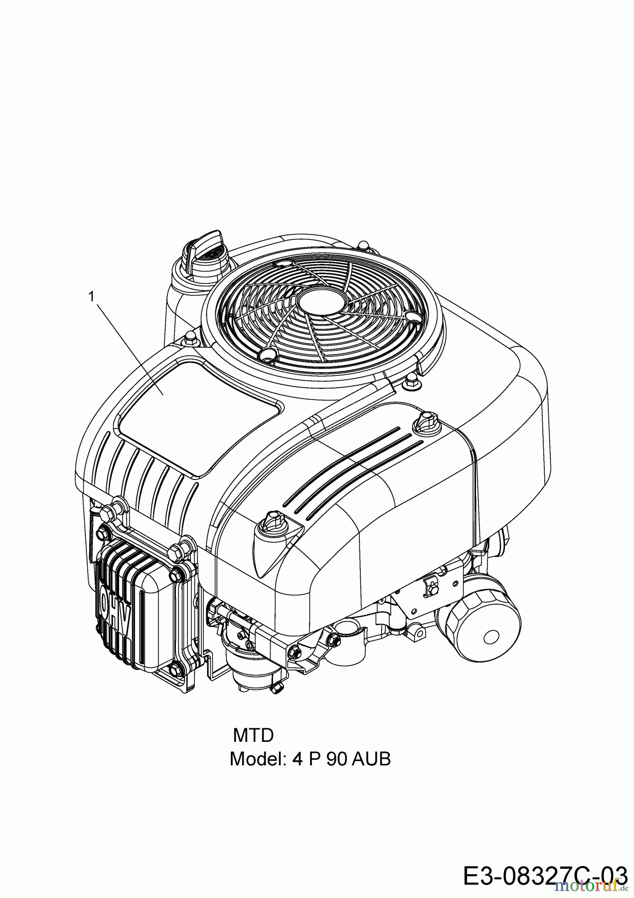  Black Edition Rasentraktoren 140-96 T 13H277GF615  (2017) Motor MTD