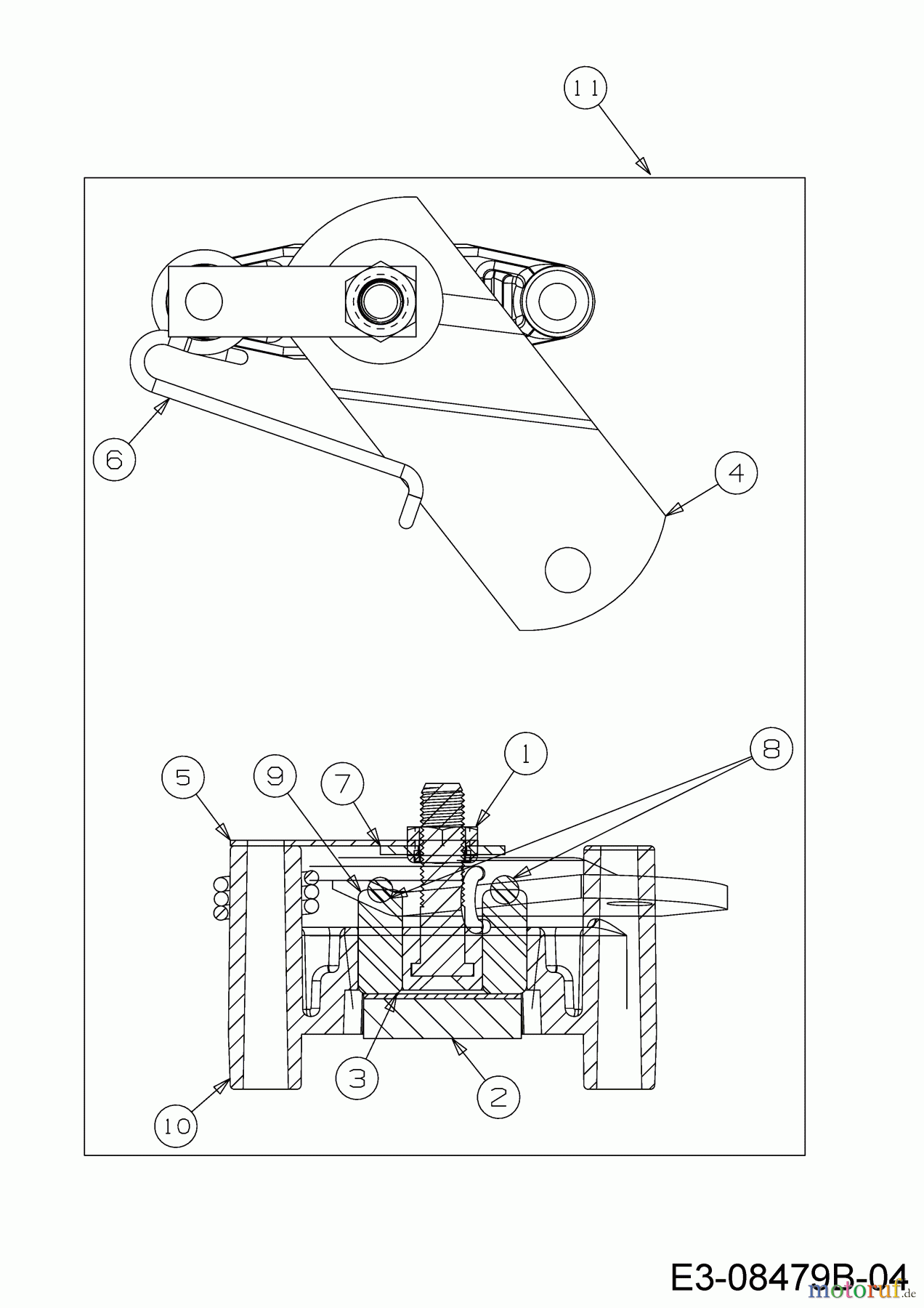 MTD Rasentraktoren 17.5/42 13AN775S308 (2016) Bremse