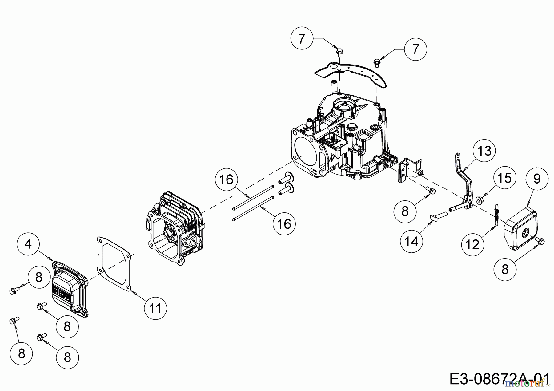  MTD-Motoren Vertikal 5T65RHA 752Z5T65RHA  (2017) Reglerhebel, Ventildeckel