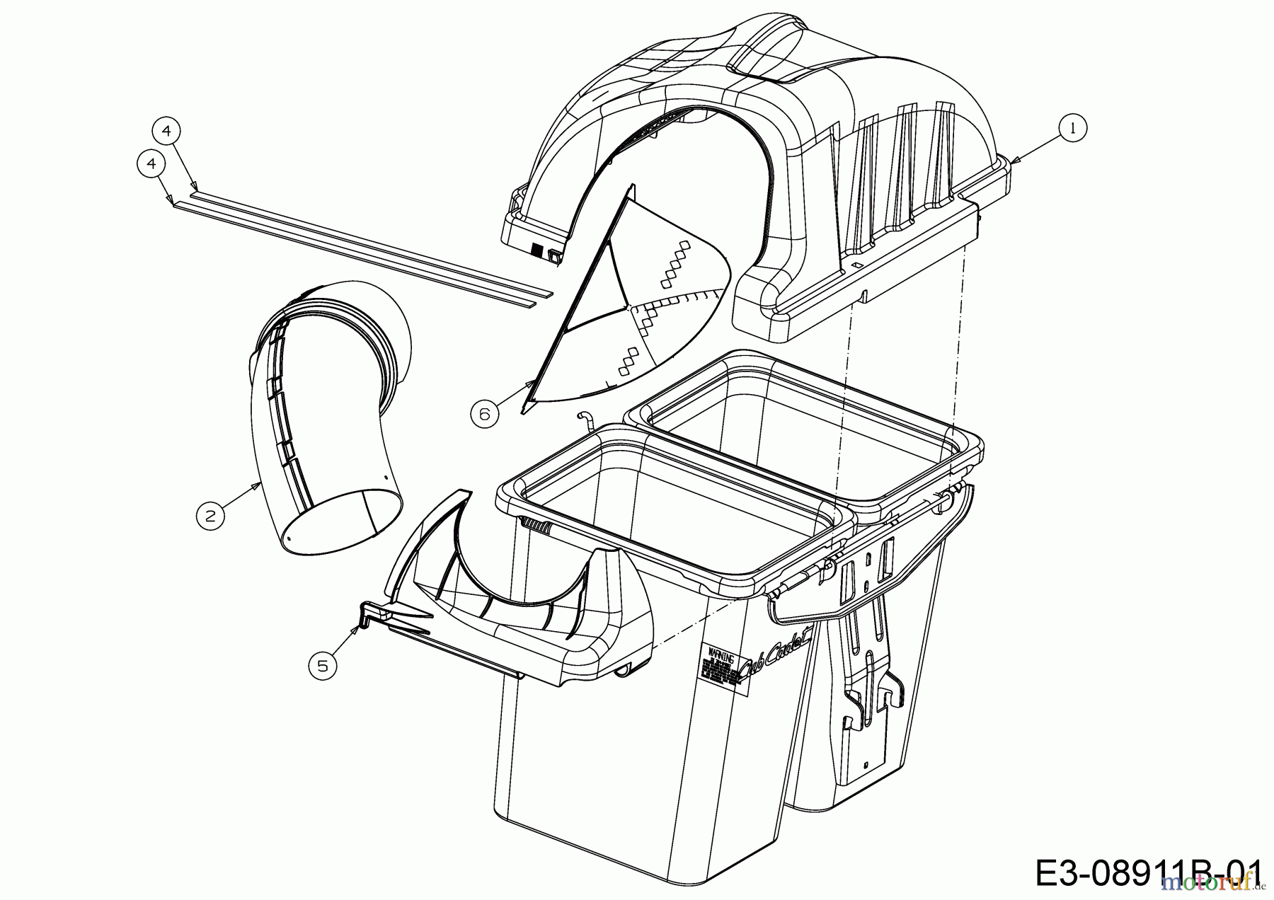  MTD Zubehör Zubehör Zero Turn Grasfangvorrichtung für RZT 50 mit Mähwerk Q (50