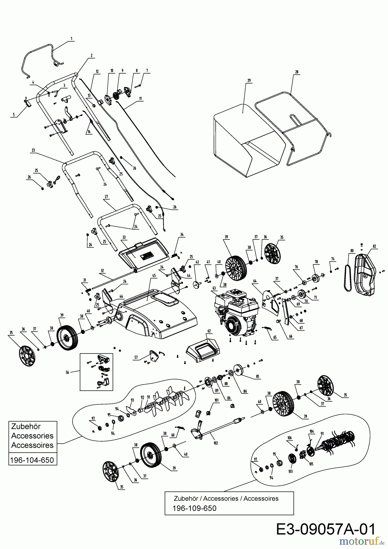  Black-Line Motorvertikutierer BLV 3530 16AHGL1A683  (2018) Grundgerät