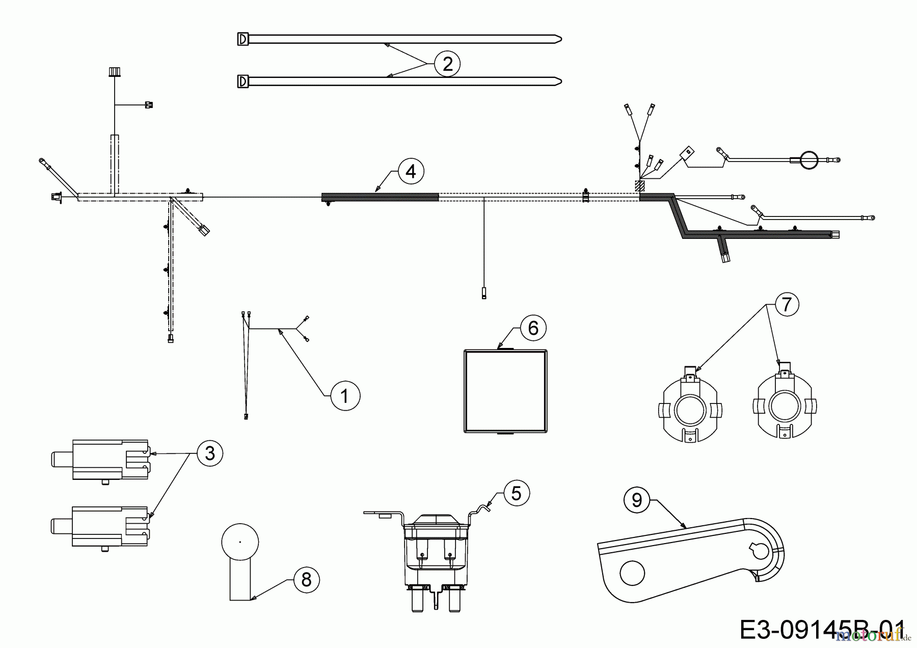  Troy-Bilt Rasentraktoren Pony 42 13AD77KS309  (2018) Elektroteile