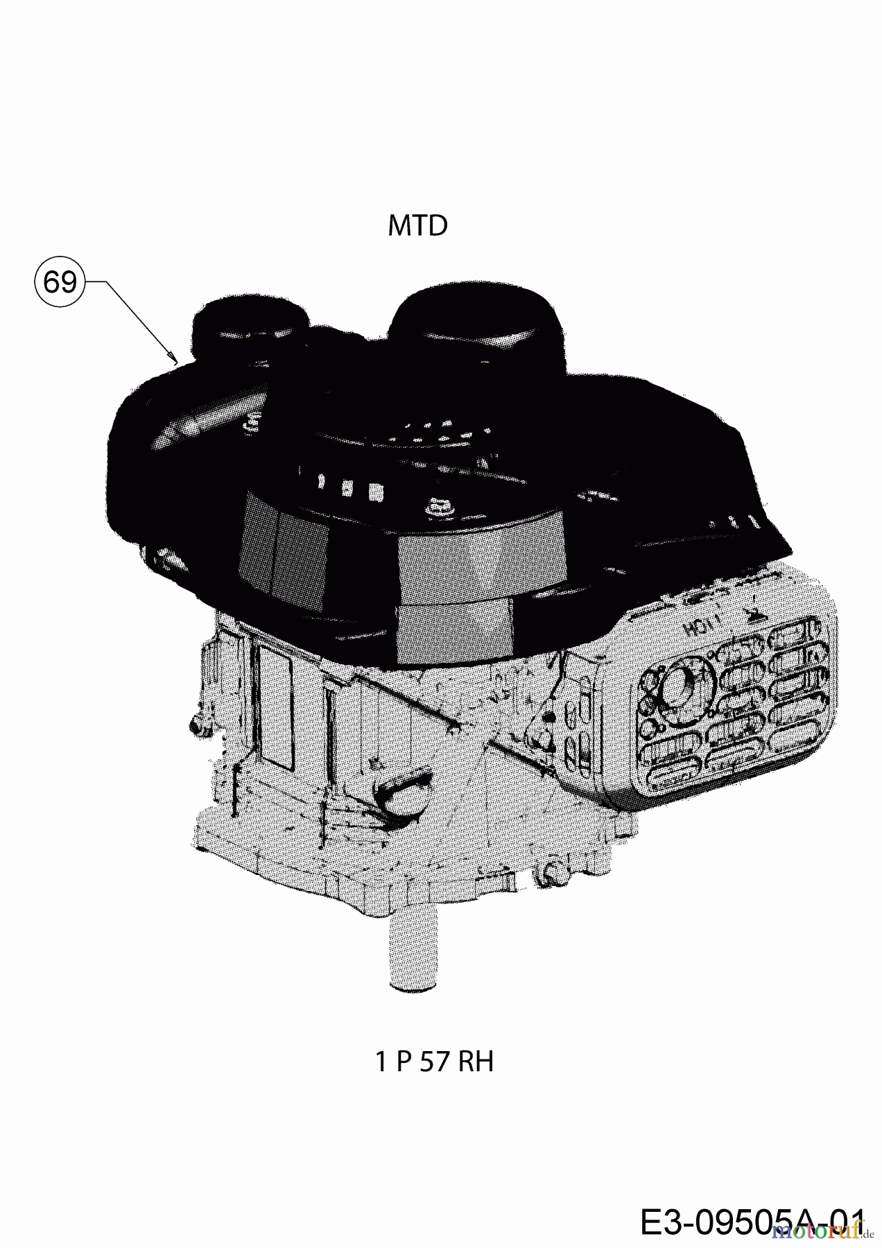  MTD Motormäher mit Antrieb Smart 46 SPO 12C-TASJ600  (2016) Motor MTD