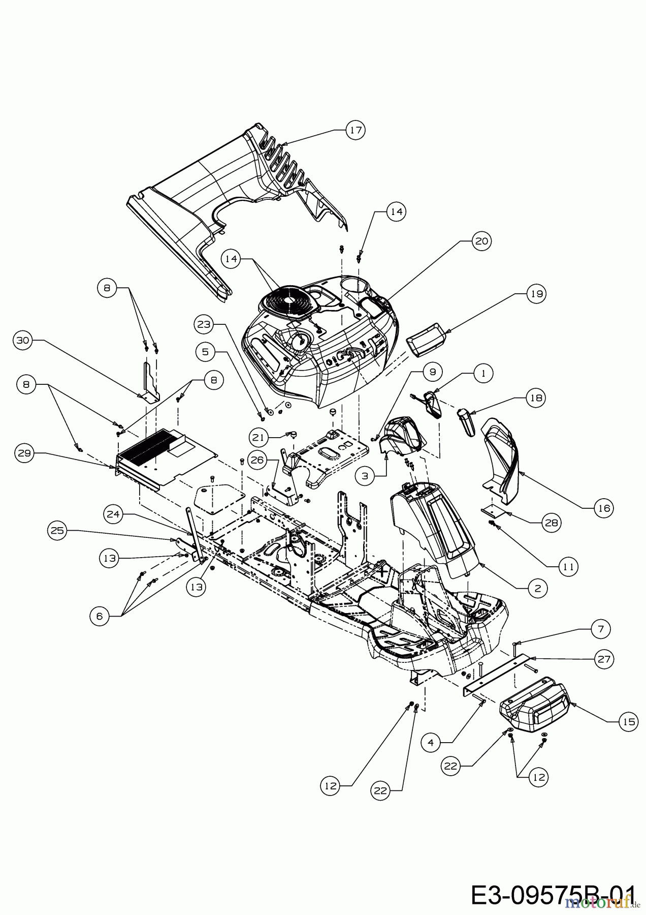  WOLF-Garten Expert Rasentraktoren Scooter Pro Hydro 13A221HD650  (2018) Frontgewicht, Verkleidungen