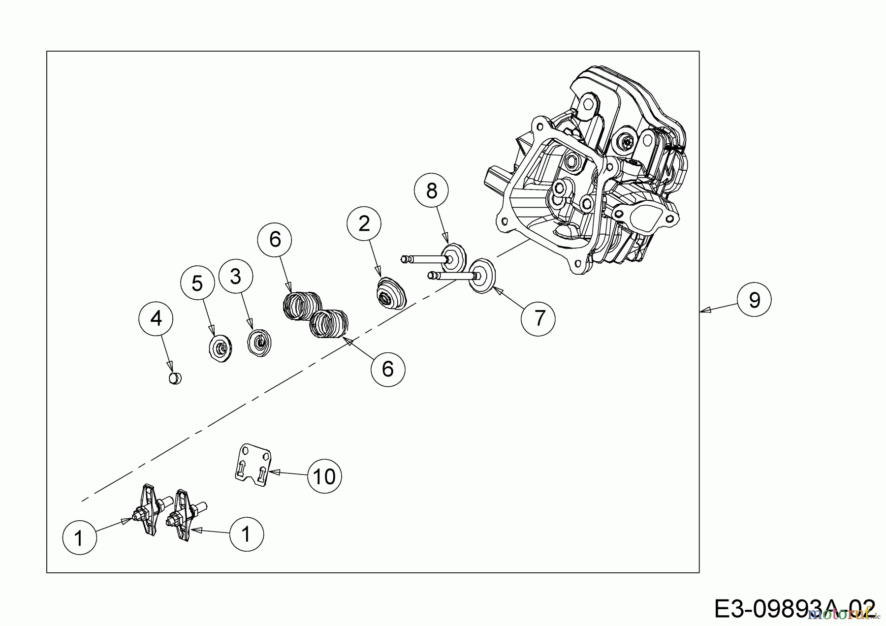 MTD-Motoren Horizontal 670-WH 752Z670-WH (2018) Zylinderkopf