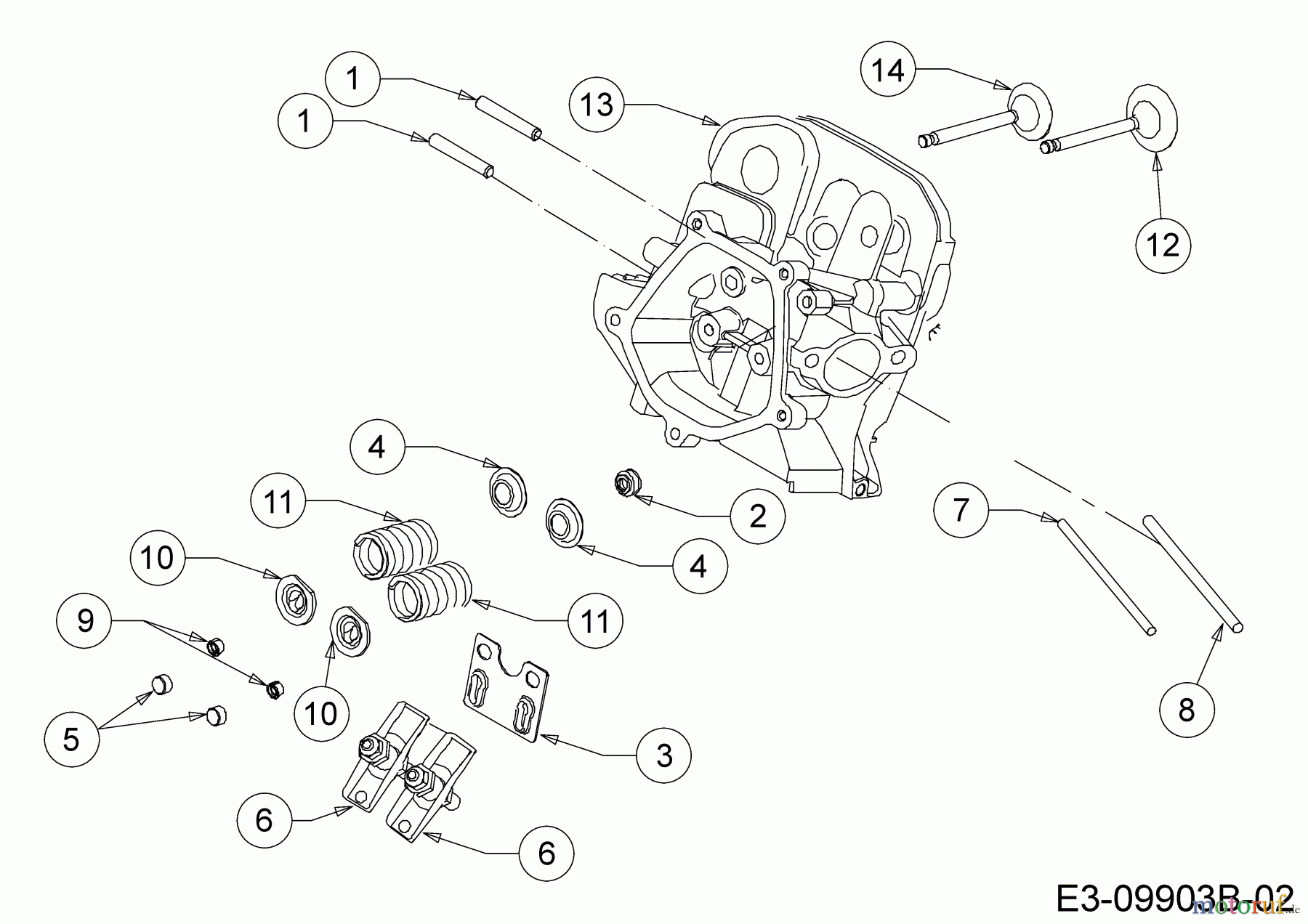 MTD-Motoren Horizontal 683-WHA 752Z683-WHA (2019) Zylinderkopf