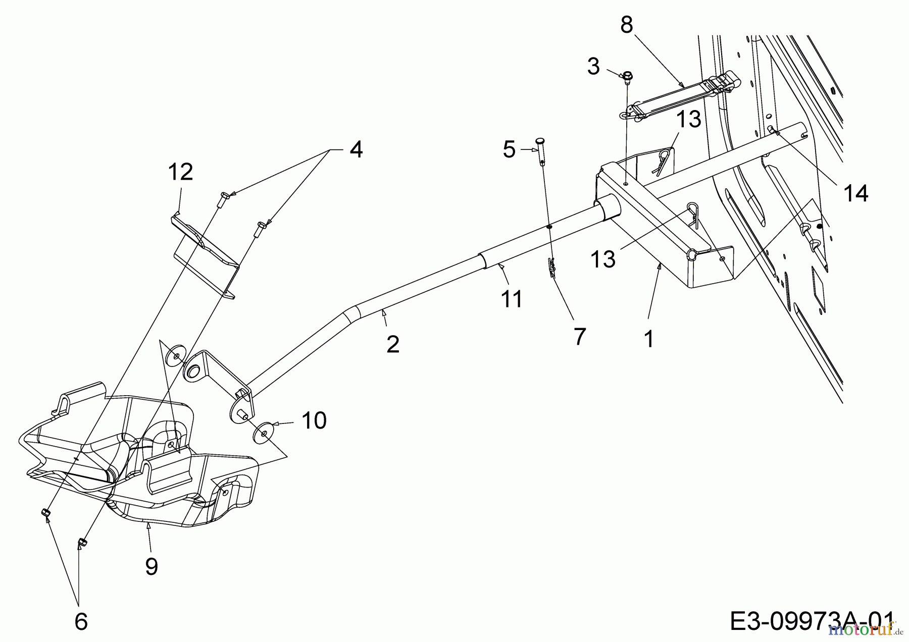  MTD Zubehör Zubehör Garten- und Rasentraktoren Mulch Kits für 500 Serie mit Mähwerk E (36