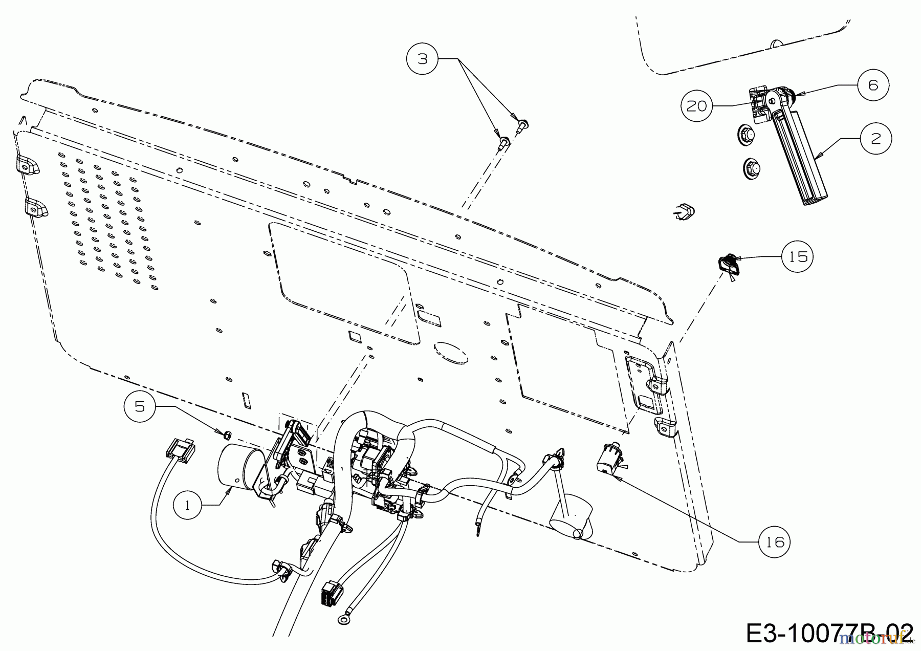  MTD Rasentraktoren 23/42 K 13AQA1KR308  (2018) Füllstandsanzeige, Schaltraste