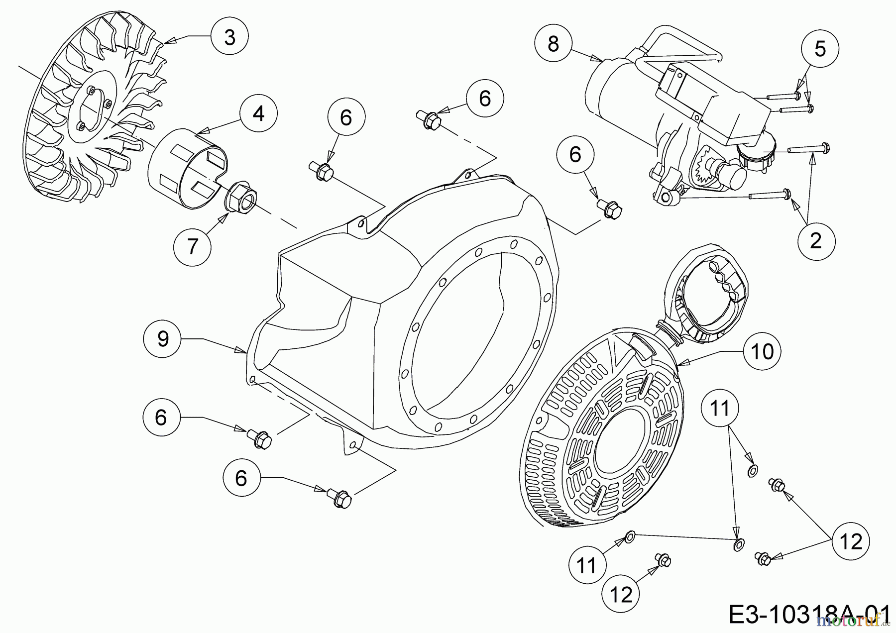 MTD-Motoren Horizontal 683-WHA 752Z683-WHA (2019) Elektrostarter, Reversierstarter