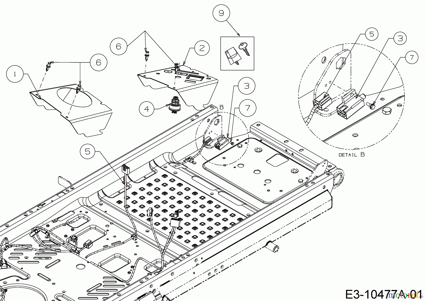  Cub Cadet Zero Turn Pro Z 100-48 53AWEFJF330  (2018) Elektroteile