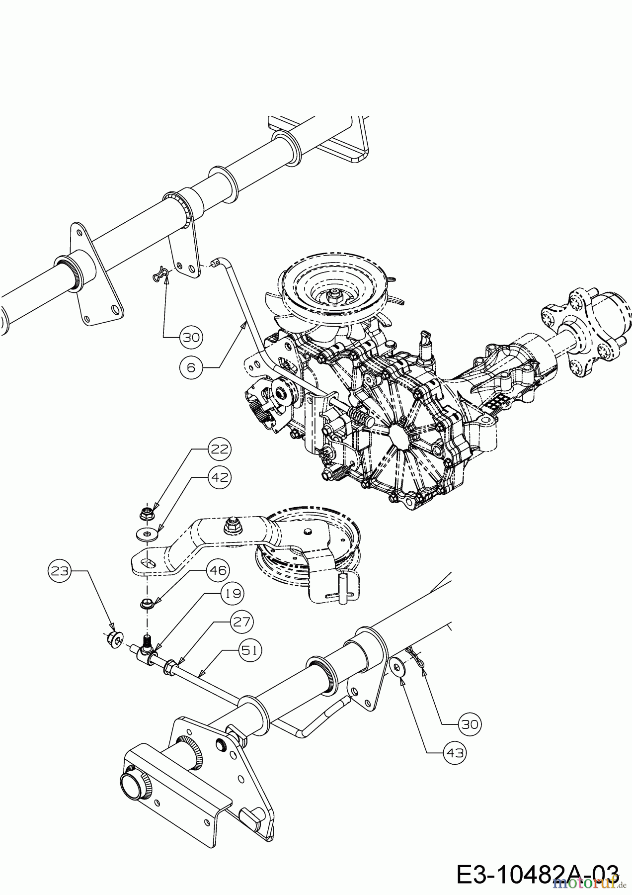  Cub Cadet Zero Turn Z1 137 53BWEFJA603  (2018) Mähwerksaushebung 3