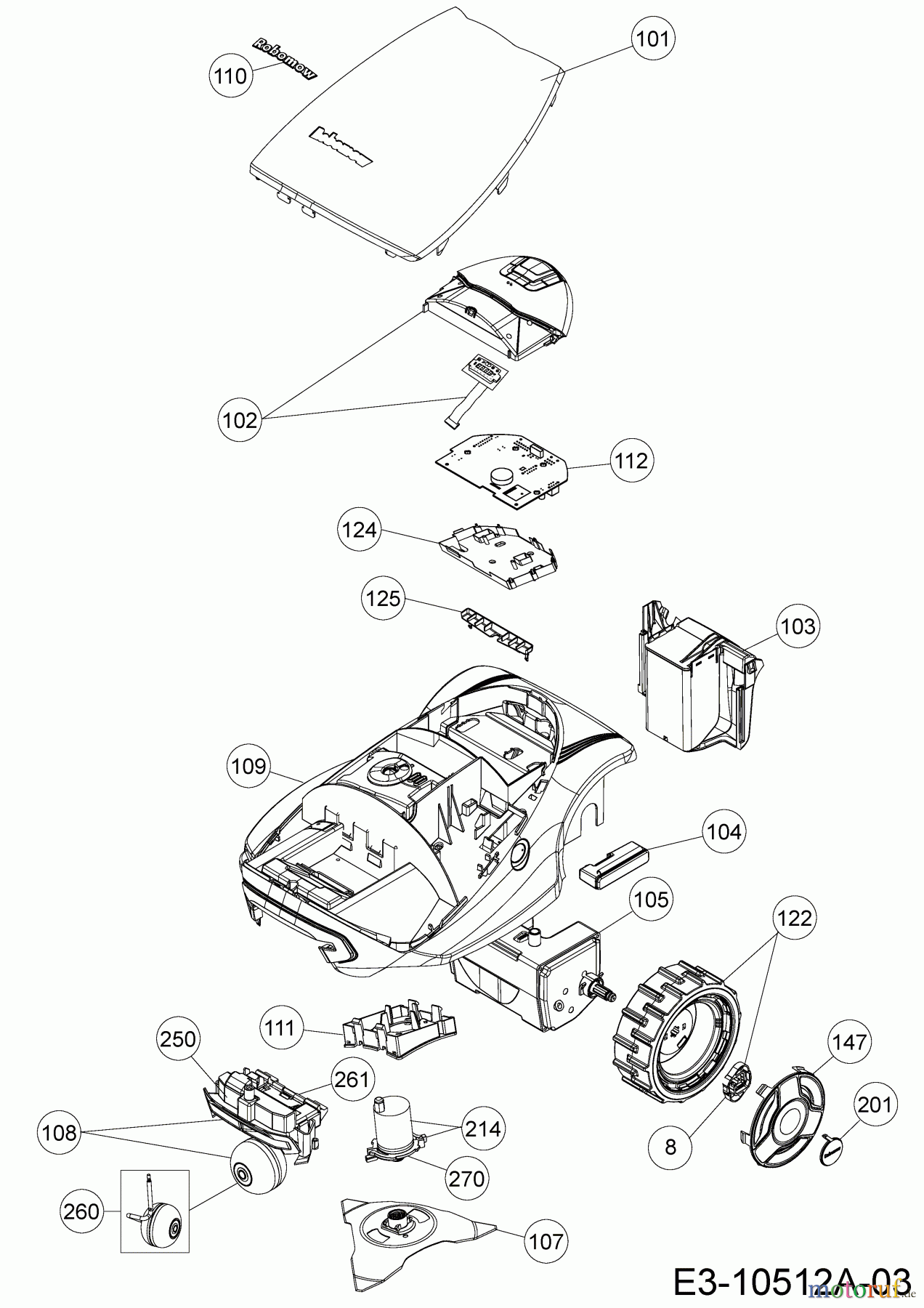  Robomow Mähroboter RC312 PRD7012AG  (2015) Grundgerät