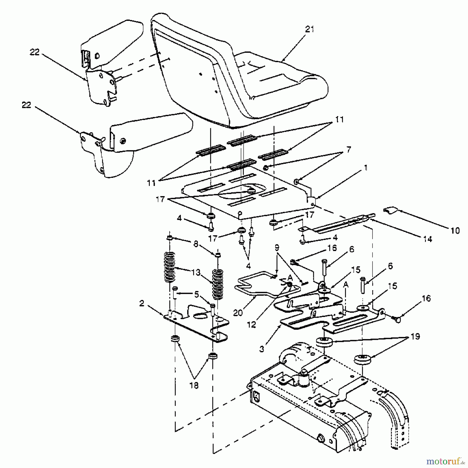  Cub Cadet Zero Turn Z 48 53BA1B5M603  (1999) Sitz