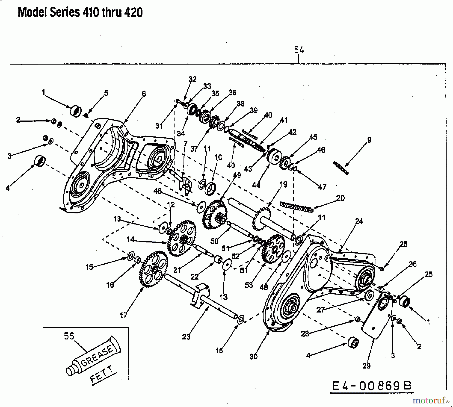  MTD Motorhacken T/410 21AA412C678  (2003) Getriebe