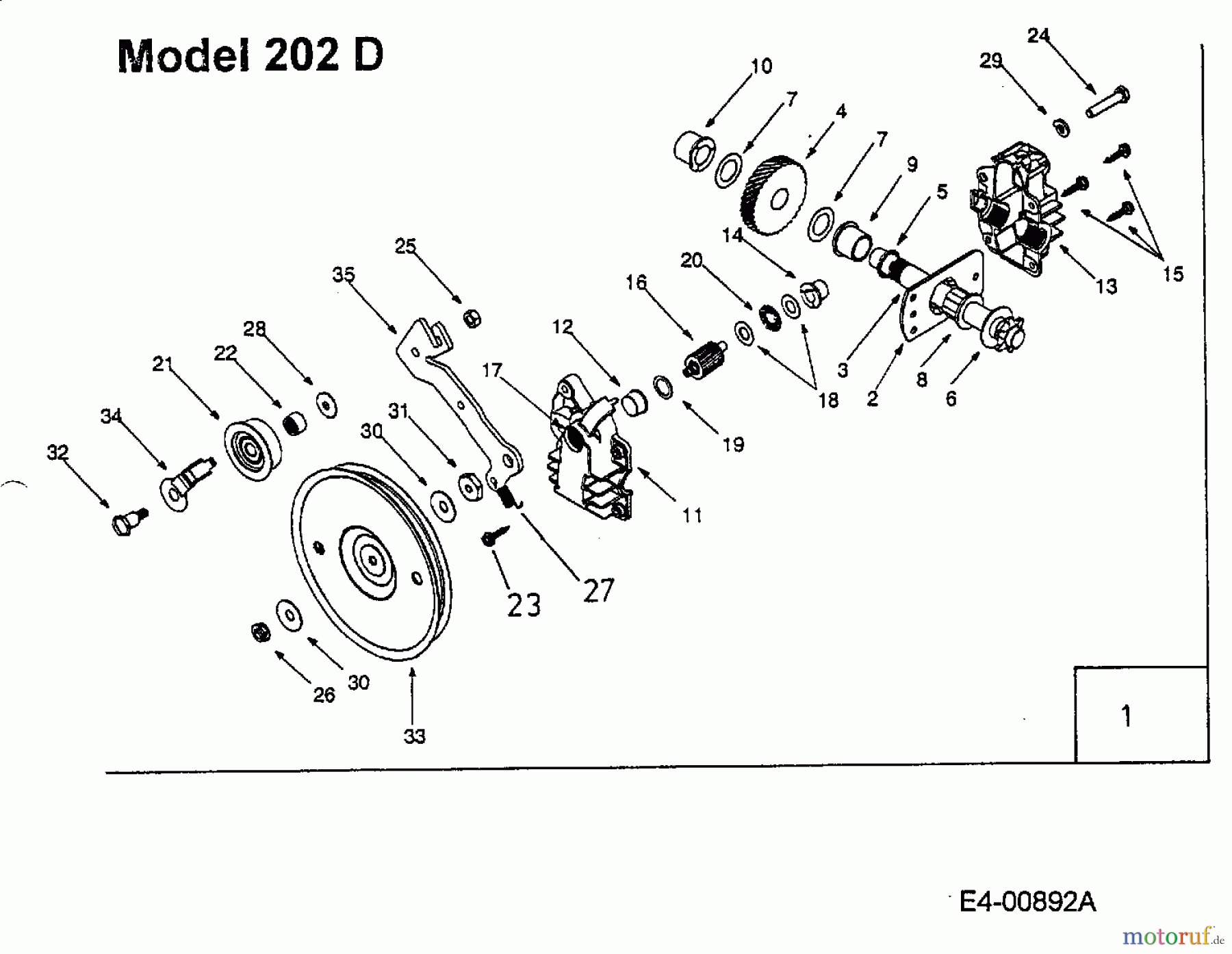  MTD Laubläser, Laubsauger 202 24A-202D678  (2003) Getriebe