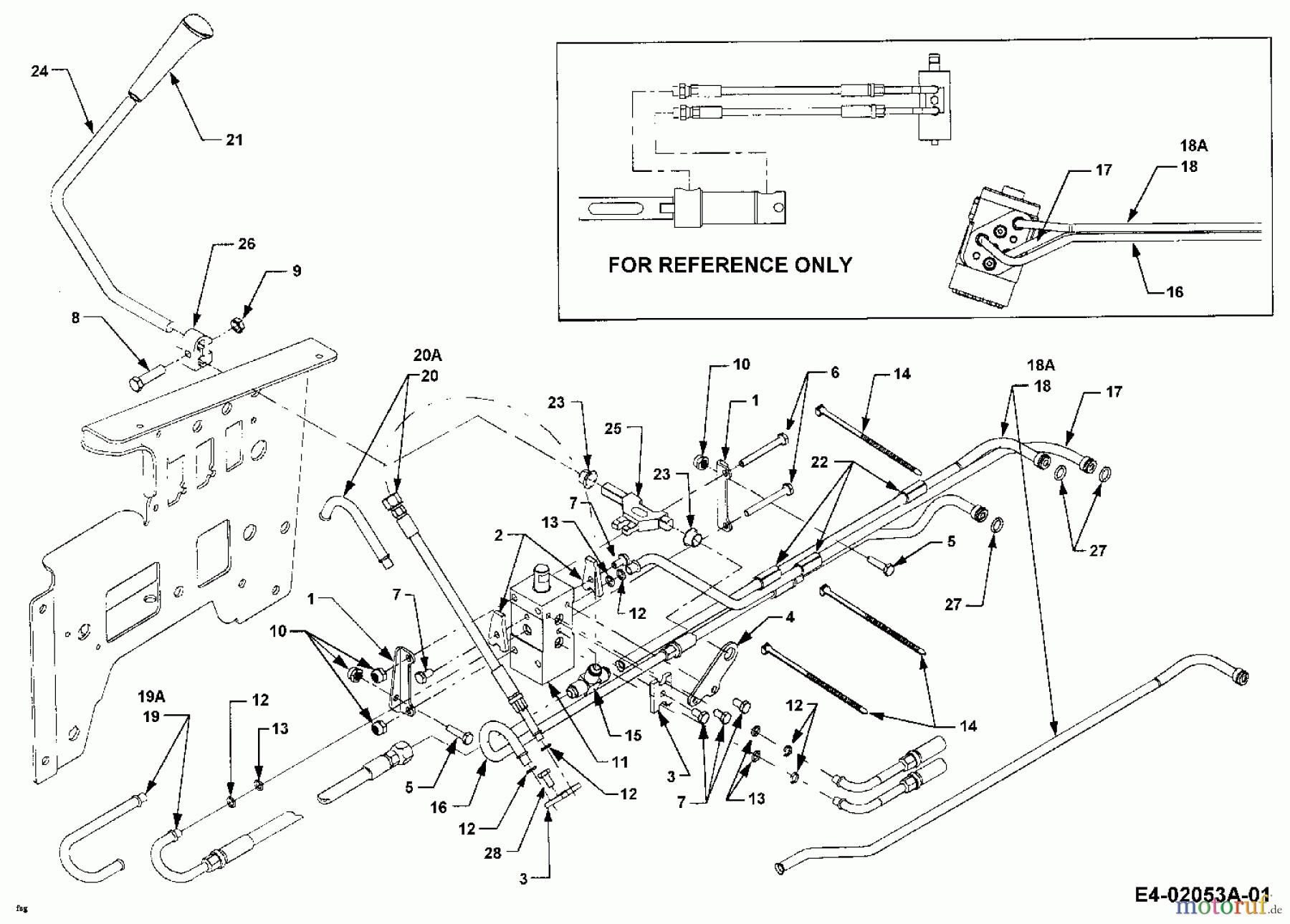  Cub Cadet Gartentraktoren HDS 3185 14A-665-603  (1999) Hydraulik