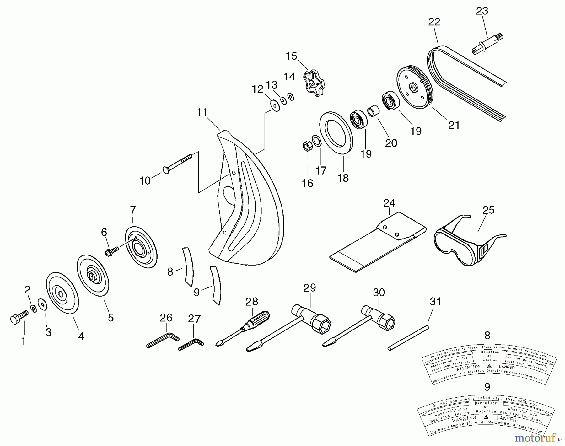  Echo Trennsägen CSG-680 - Echo Chainsaw, Blade Cover, Belt