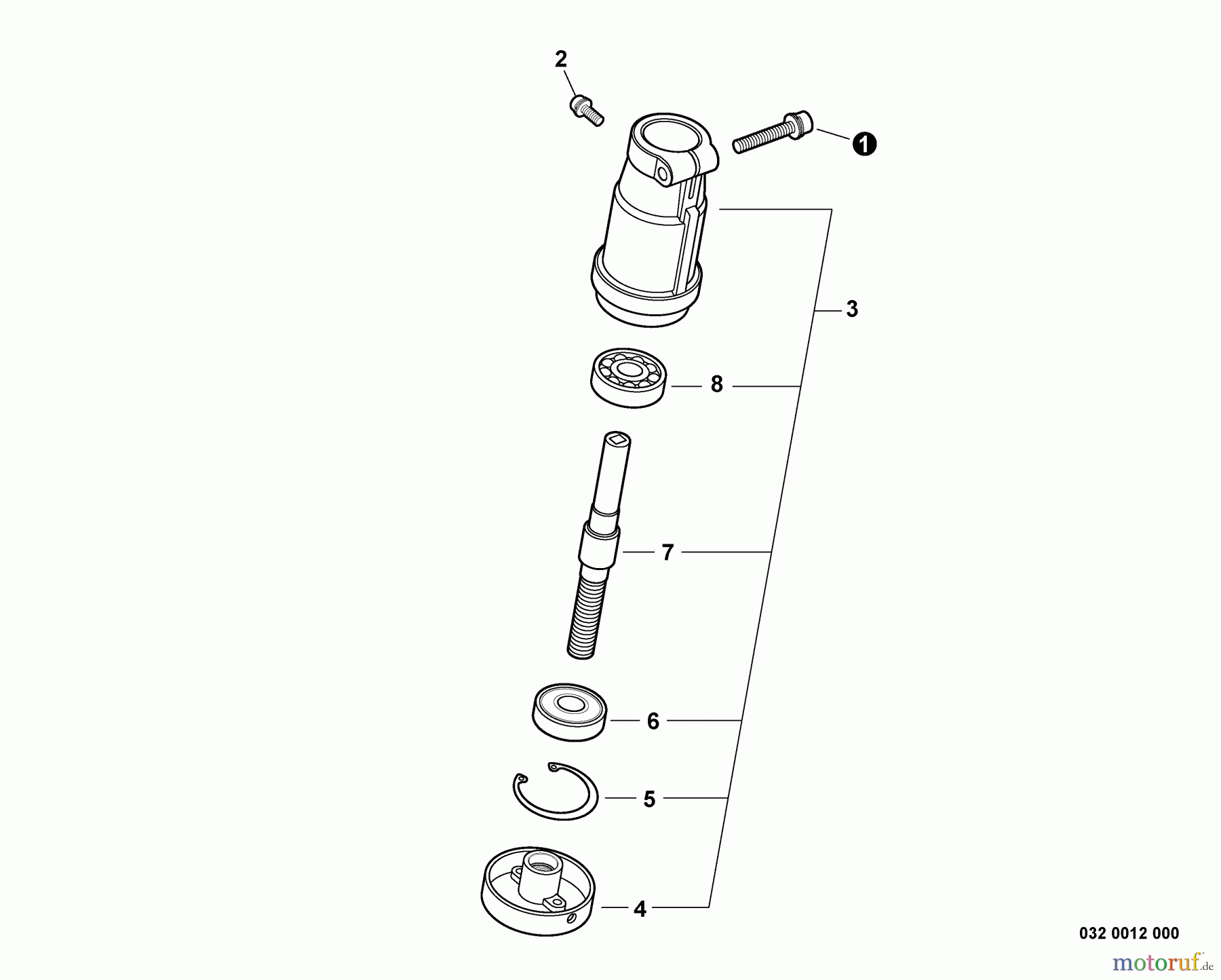  Echo Trimmer, Faden / Bürste GT-230 - Echo String Trimmer, S/N:S85811001001 - S85811999999 Gear Case