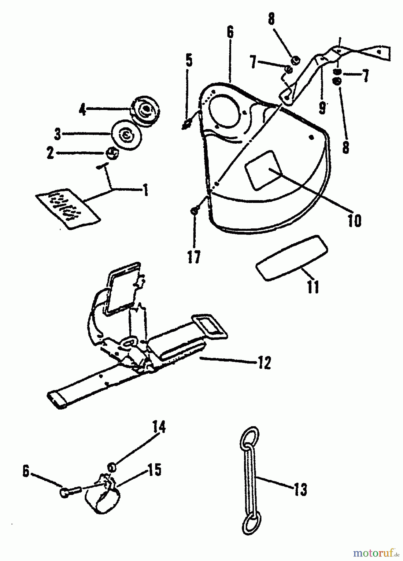 Echo Trimmer, Faden / Bürste SRM-2100 - Echo String Trimmer, S/N:001001 - 159490 (Type 1) Blade Conversion Kit