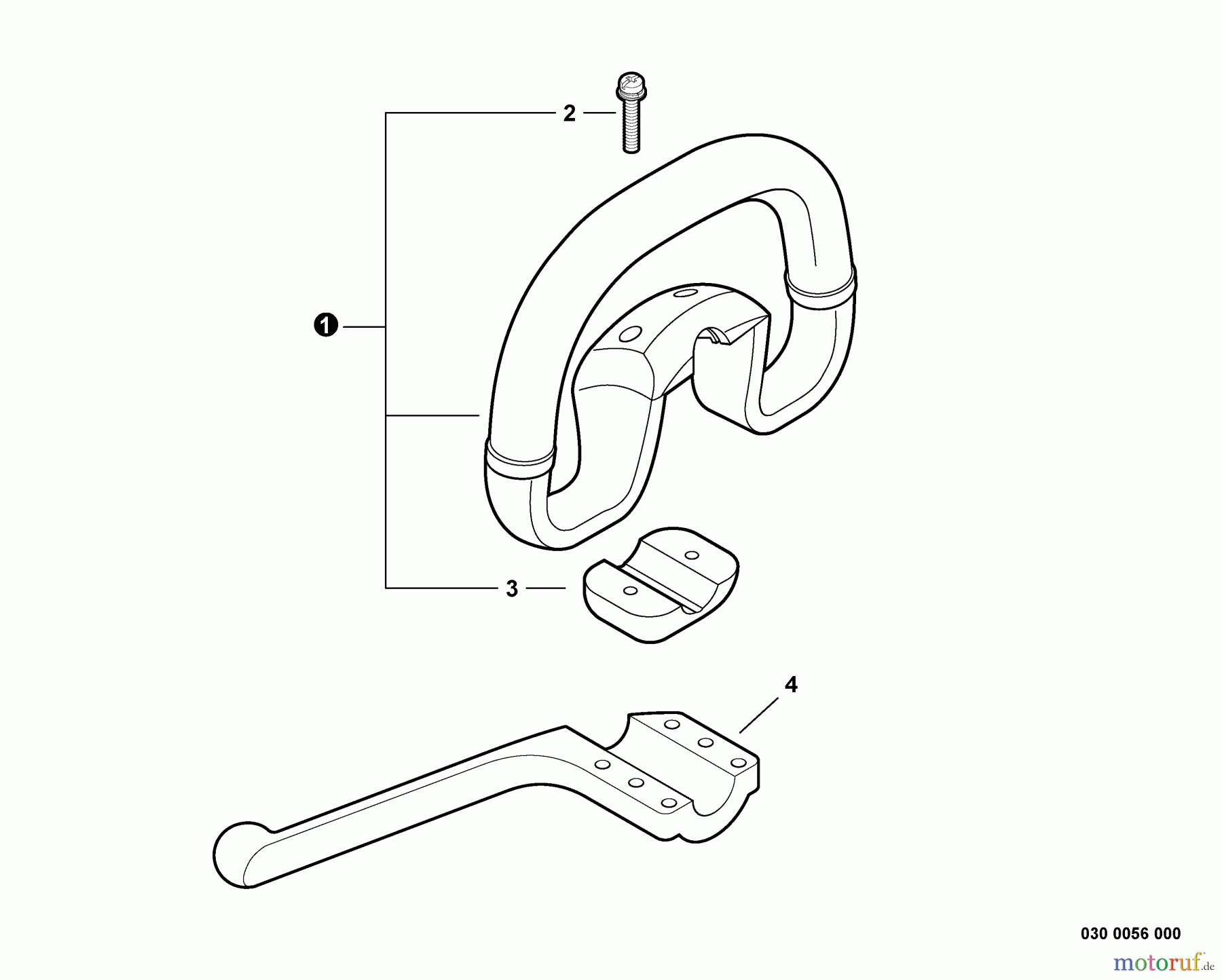  Echo Trimmer, Faden / Bürste PAS-280 - Echo Trimmer Interchangeable Tool, S/N: T44612001001 - T44612999999 Front Handle