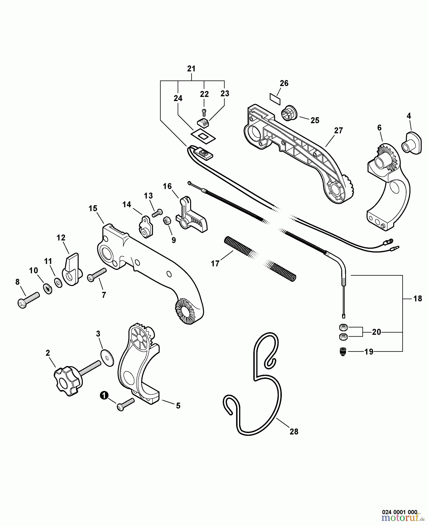  Echo Bläser / Sauger / Häcksler / Mulchgeräte	 PB-650T - Echo Back Pack Blower, S/N: 07001001 - 07999999 Tube Mount Throttle Control