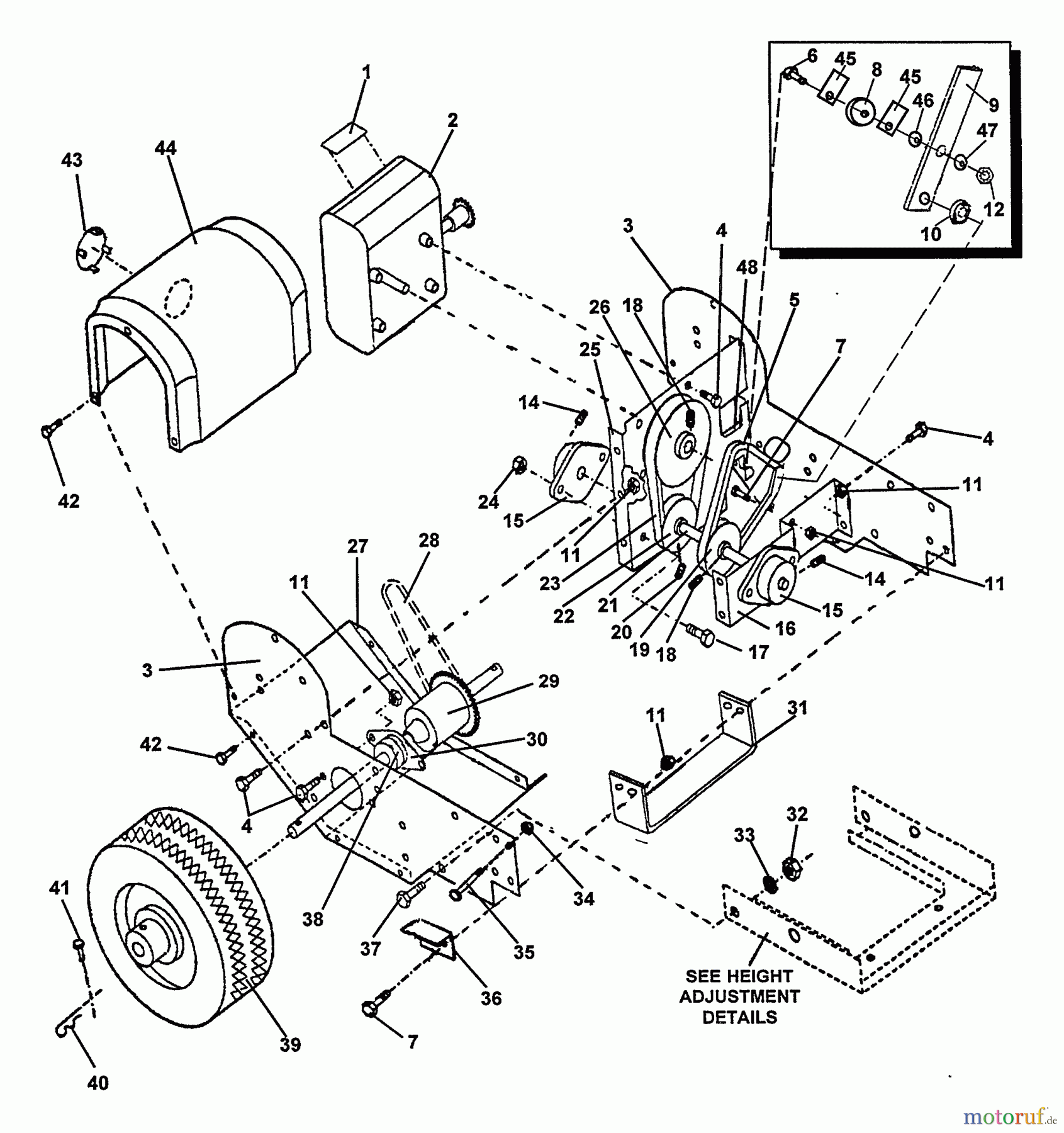  Echo Bläser / Sauger / Häcksler / Mulchgeräte	 CSV-5 - Echo Chipper/Shredder/Vacuum Self Propel Sys