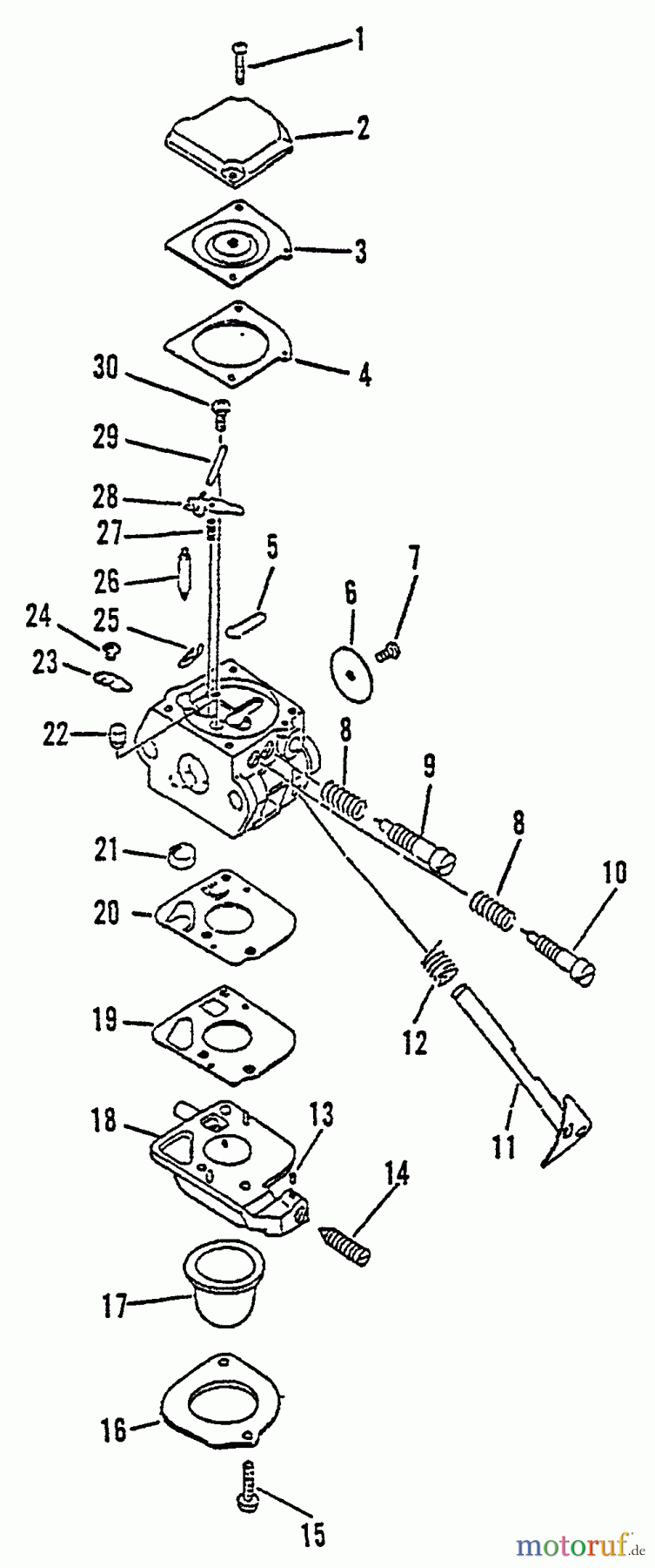 Echo Bläser / Sauger / Häcksler / Mulchgeräte PB-1010 - Echo Hand Held Blower, S/N: 219001 - 242731 Carburetor