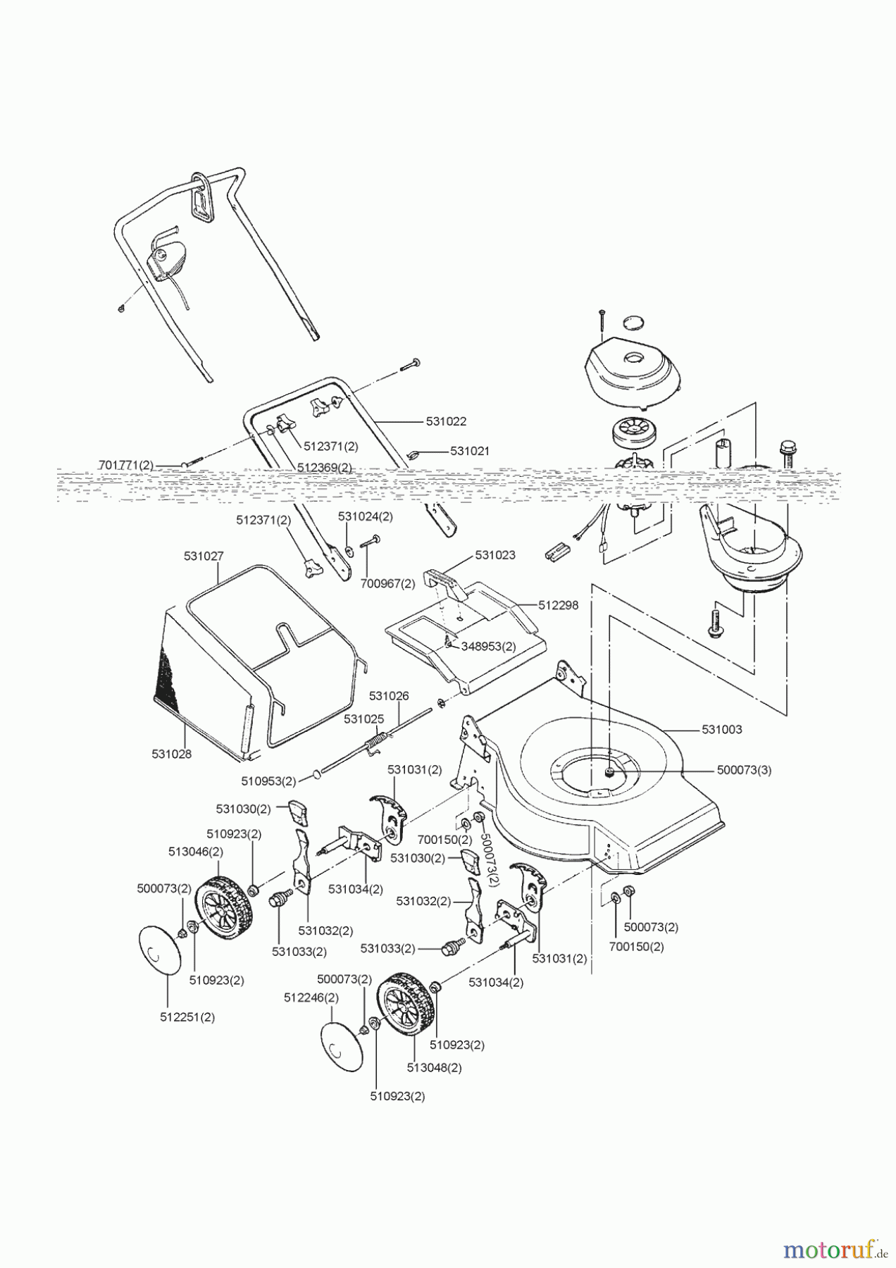 Orion Gartentechnik Elektrorasenmäher 440 E 00/0 Seite 1