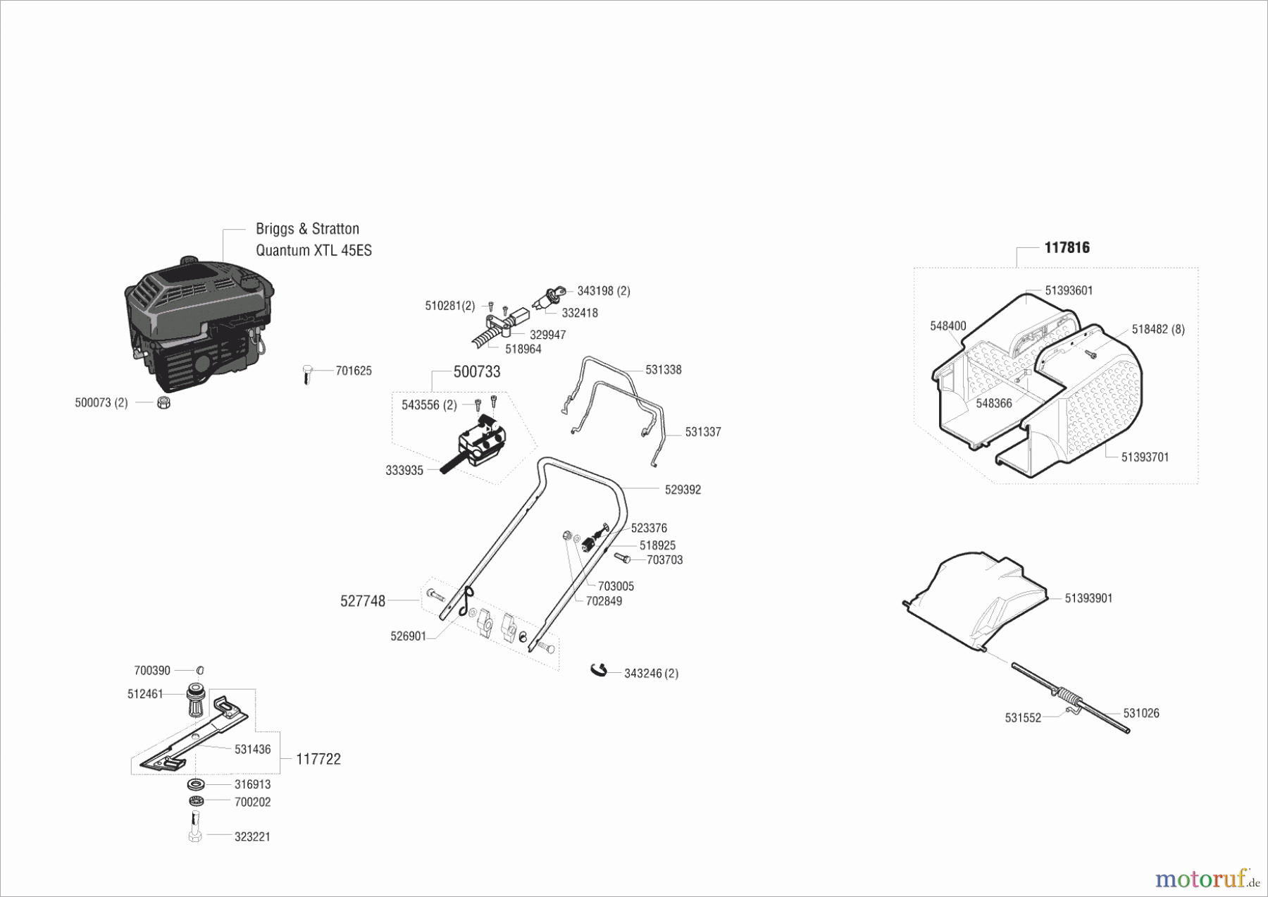 Gardol Gartentechnik Benzinrasenmäher 4745 BRE 02/2001 - 06/2003 Seite 1