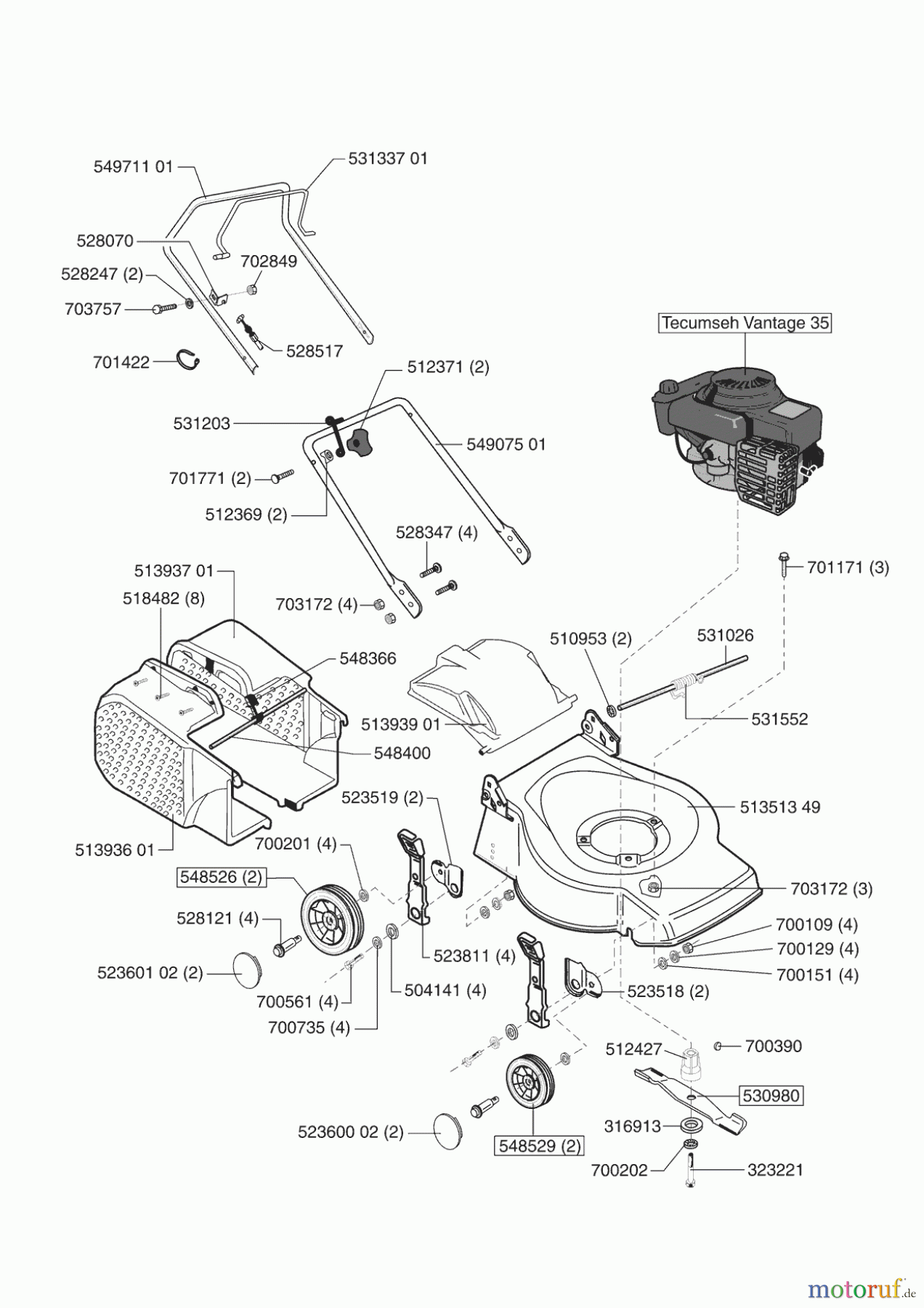 Greenstyler Gartentechnik Benzinrasenmäher 4035 B Promo 01/2002 Seite 1