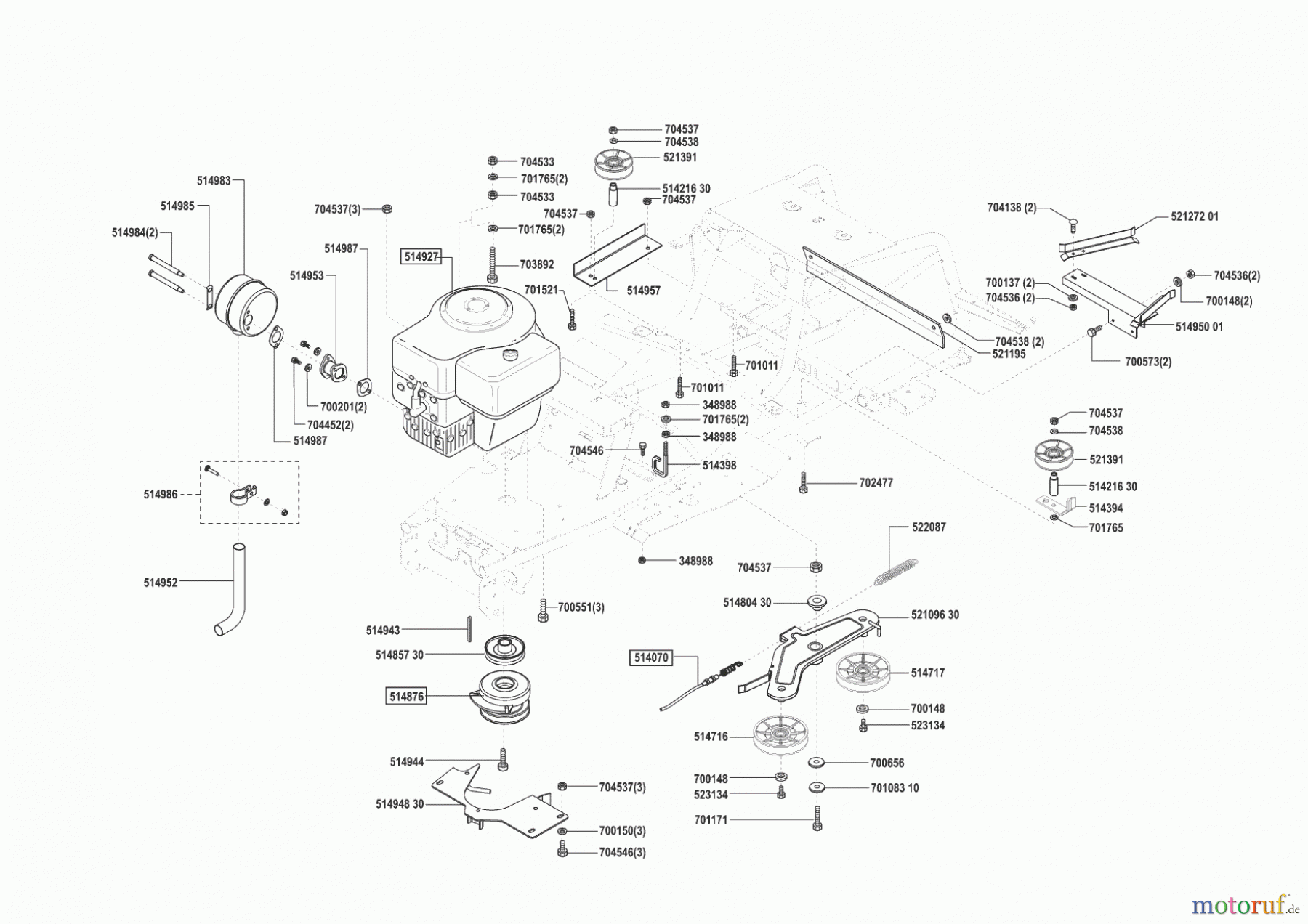  Concord Gartentechnik Rasentraktor T 17-102 HD ab 10/2002 Seite 4