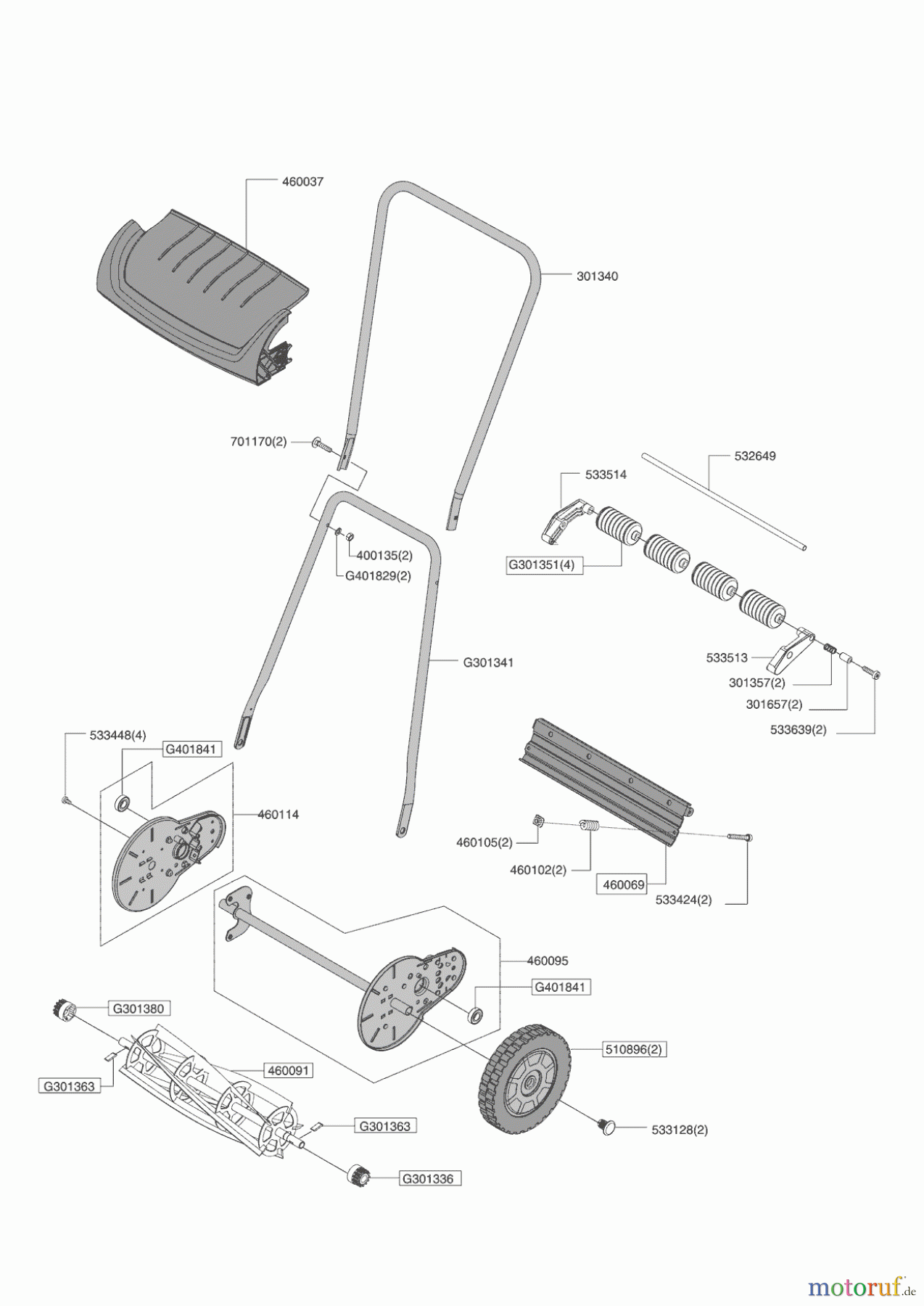  AL-KO Gartentechnik Handrasenmäher 38 Comfort 01/2003 - 01/2006 Seite 1