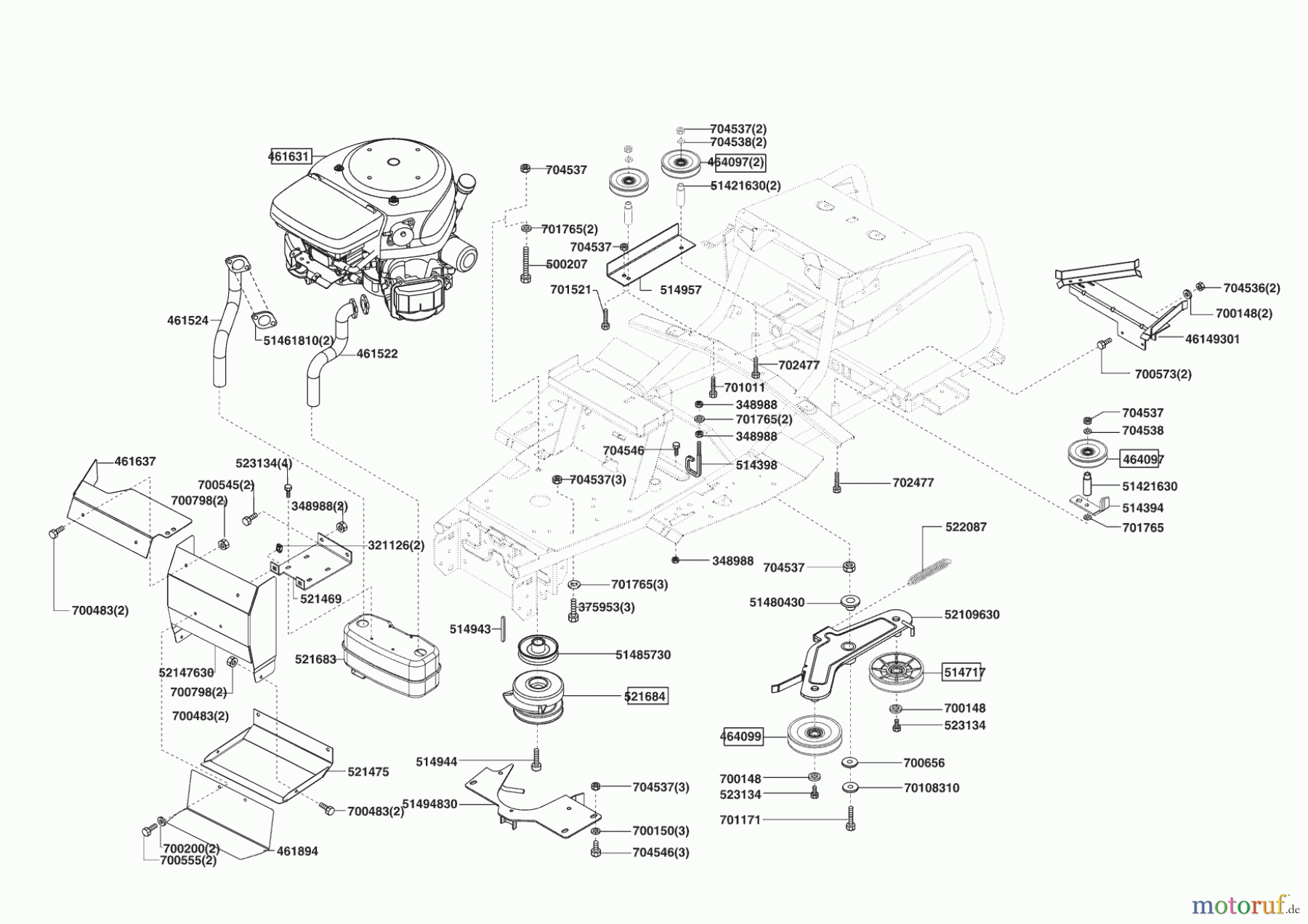  Powerline Gartentechnik Rasentraktor T 16-102 HDE-H 10/2007 - 02/2009 Seite 4