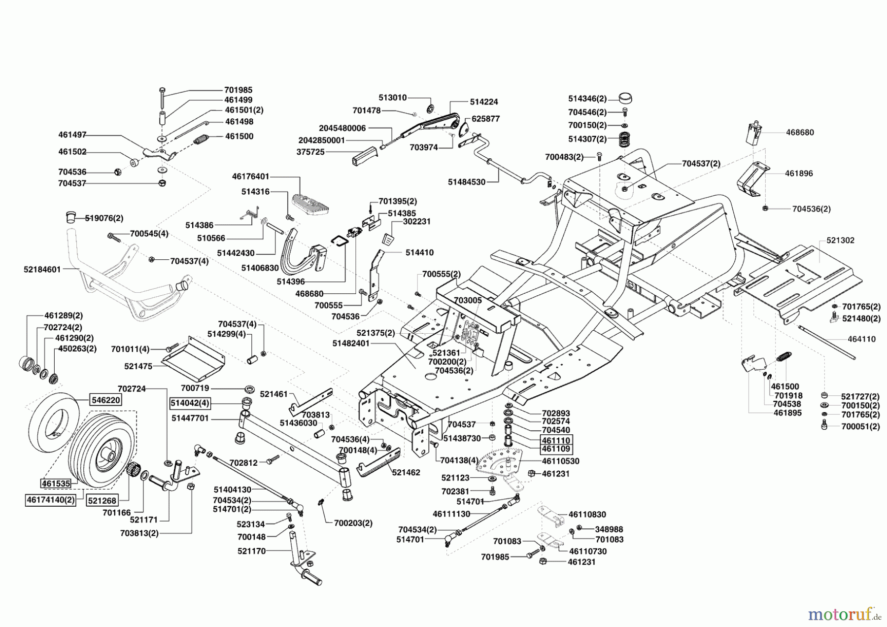  Powerline Gartentechnik Rasentraktor T20-102 HD II  02/2008 - 11/2008 Seite 2