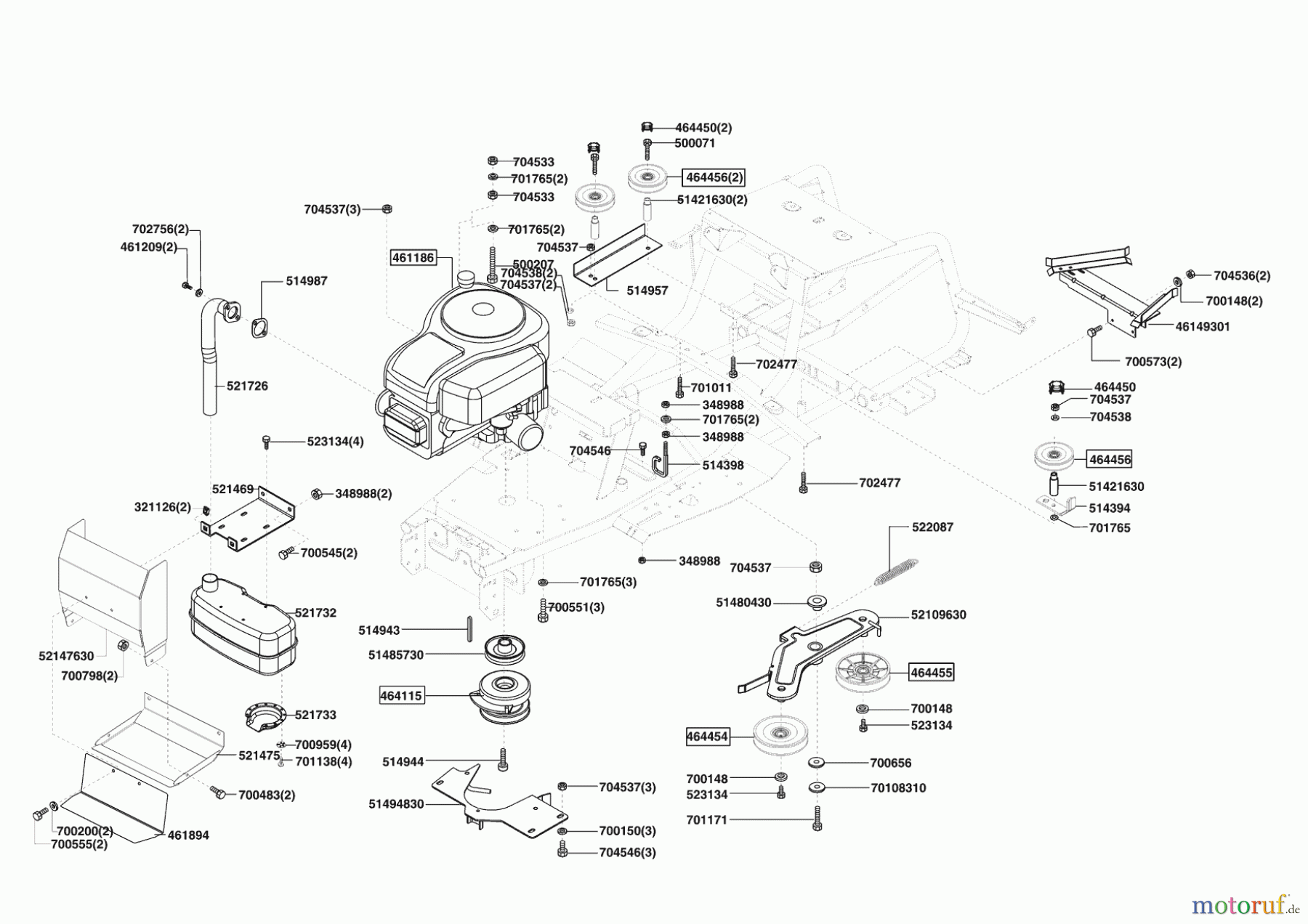 Powerline Gartentechnik Rasentraktor T 15-102 HD 11/2009 - 02/2011 Seite 4