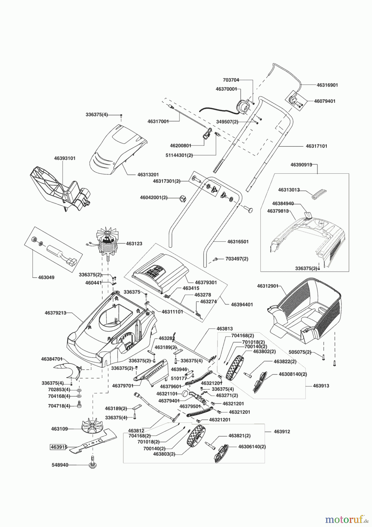  Mr. Gardener Gartentechnik Elektrorasenmäher 1440 P Seite 1