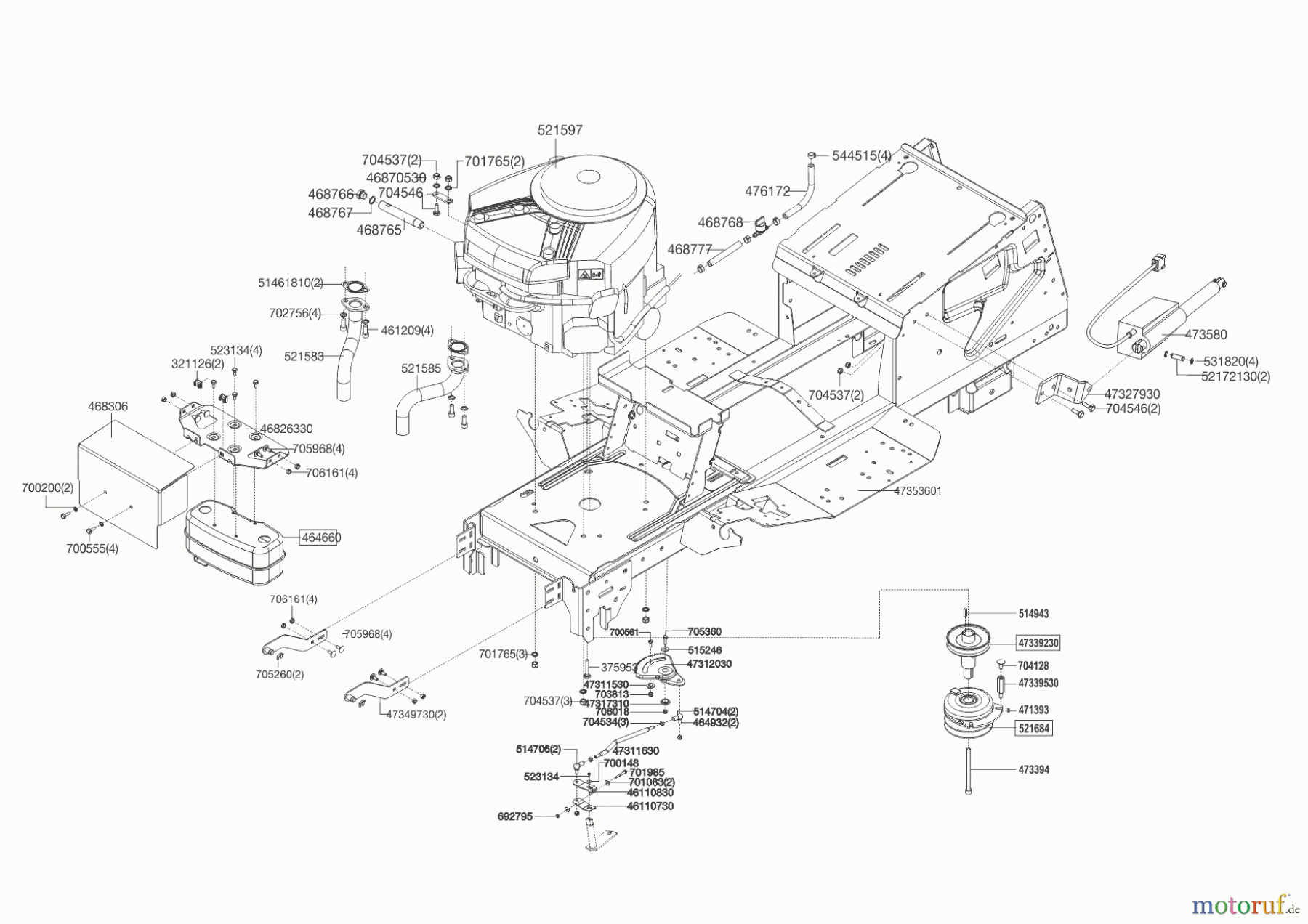 Brill Gartentechnik Rasentraktor 105-20 HE CROSSOVER ab 09/2014 Seite 2