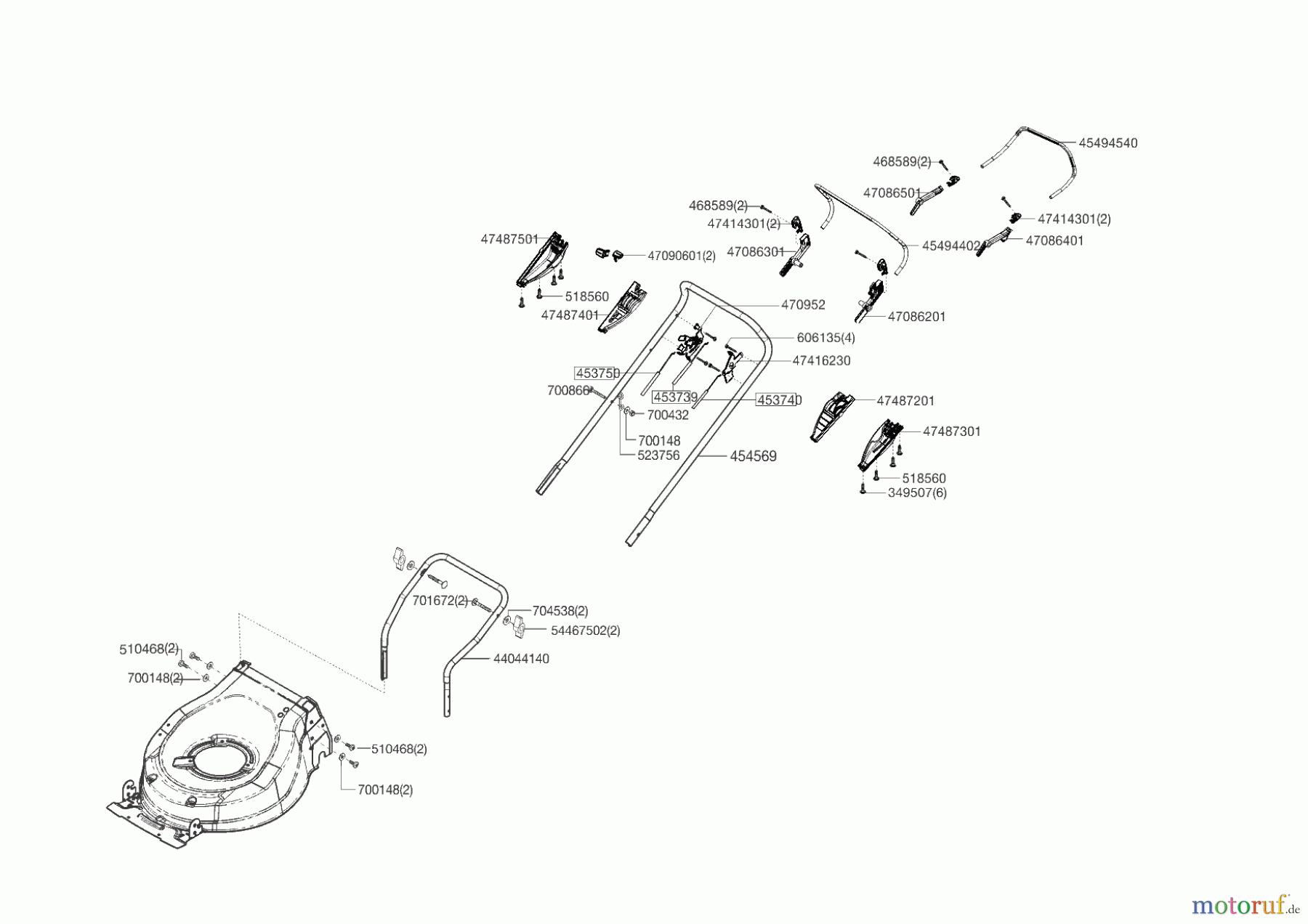 AL-KO Gartentechnik Benzinrasenmäher Highline 475 VS ab 03/2015 Seite 2