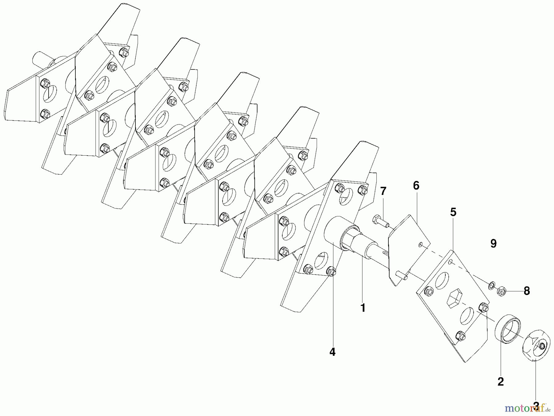 Husqvarna Belüfter / Vertikutierer / Rechen SD 22 B5DSA (966067801) - Husqvarna Dethatcher (2009-09 to 2010-01) Delta Blade