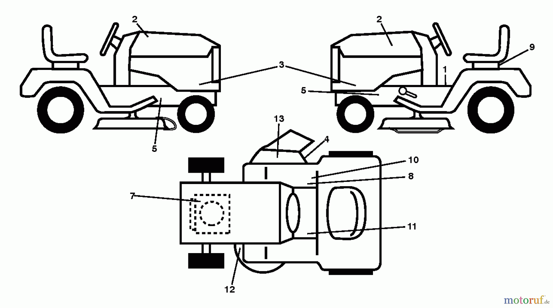 Husqvarna Rasen und Garten Traktoren YTH 26K54 (96041031700) - Husqvarna Yard Tractor (2012-08 & After) DECALS