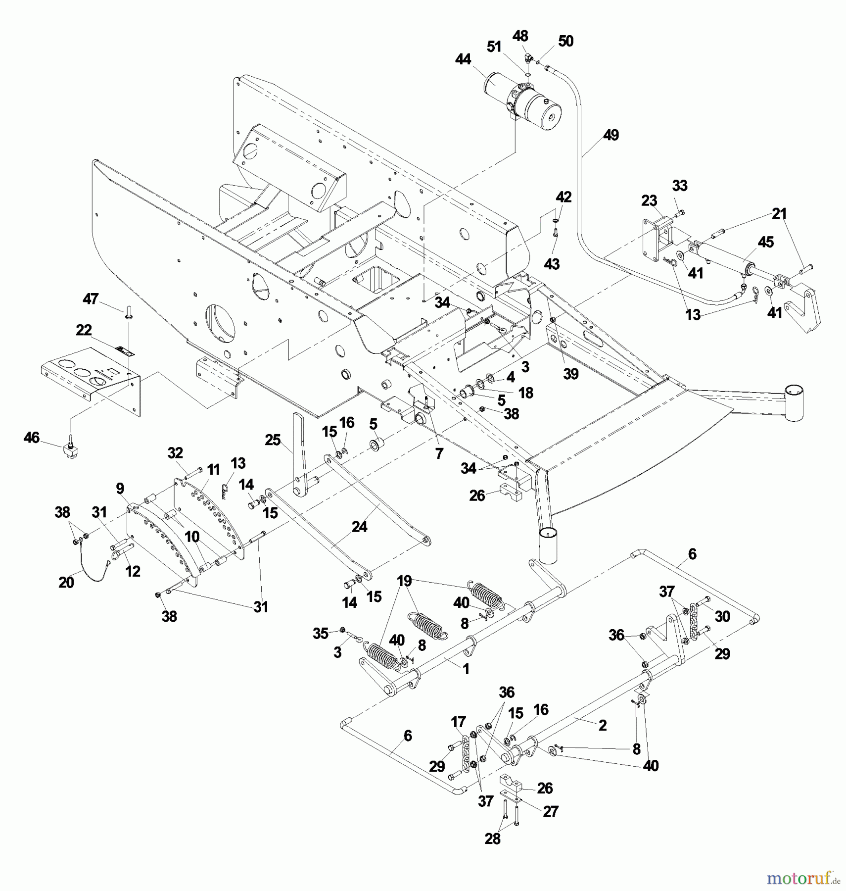 Husqvarna Nullwendekreismäher, Zero-Turn BZ 7234 D (968999216) - Husqvarna Zero-Turn Mower (2003-03 to 2004-10) Deck Lift Power