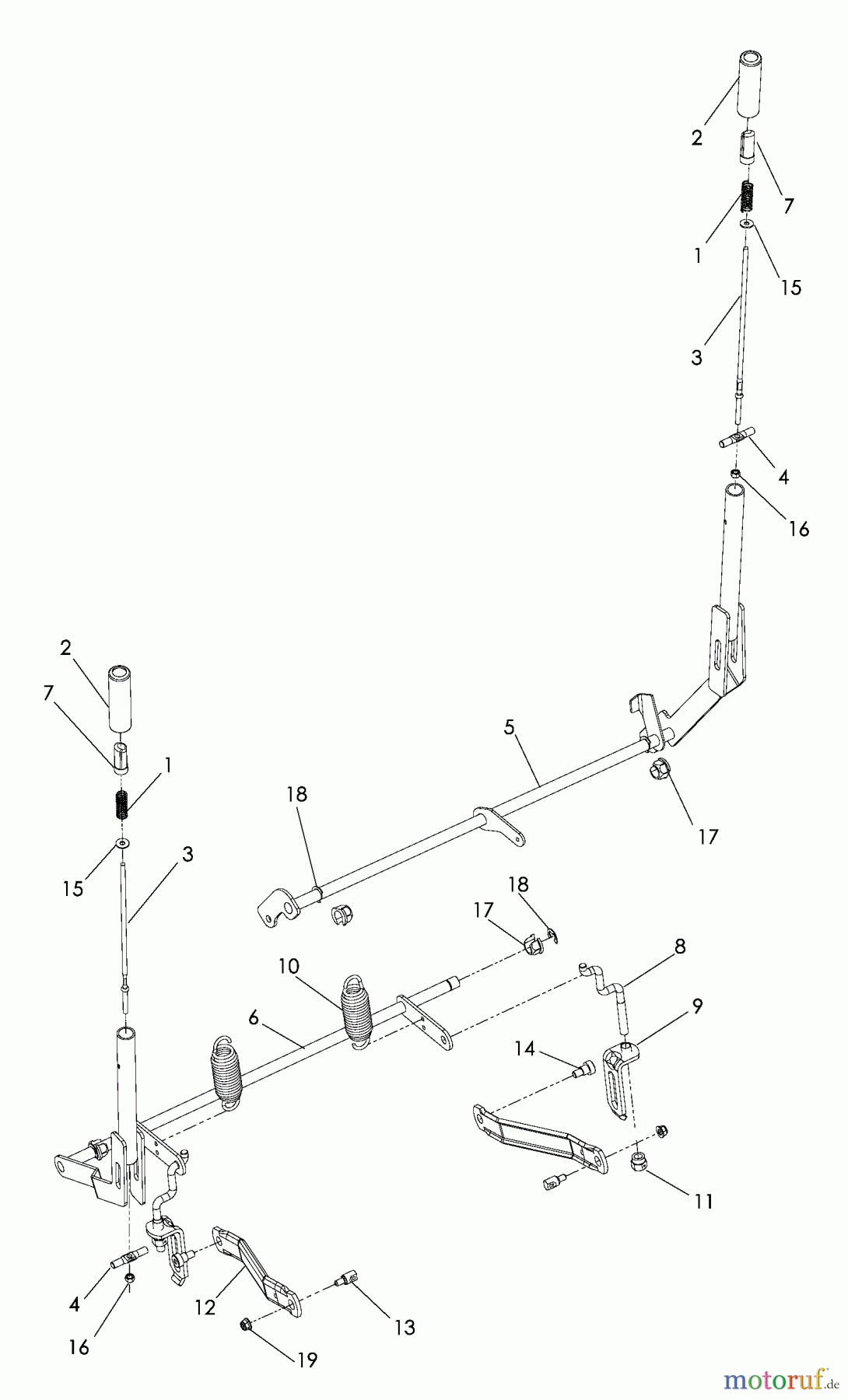  Husqvarna Nullwendekreismäher, Zero-Turn EZC 4824 (966038501) - Husqvarna Zero-Turn Mower (2009-01 & After) Brake / Lift