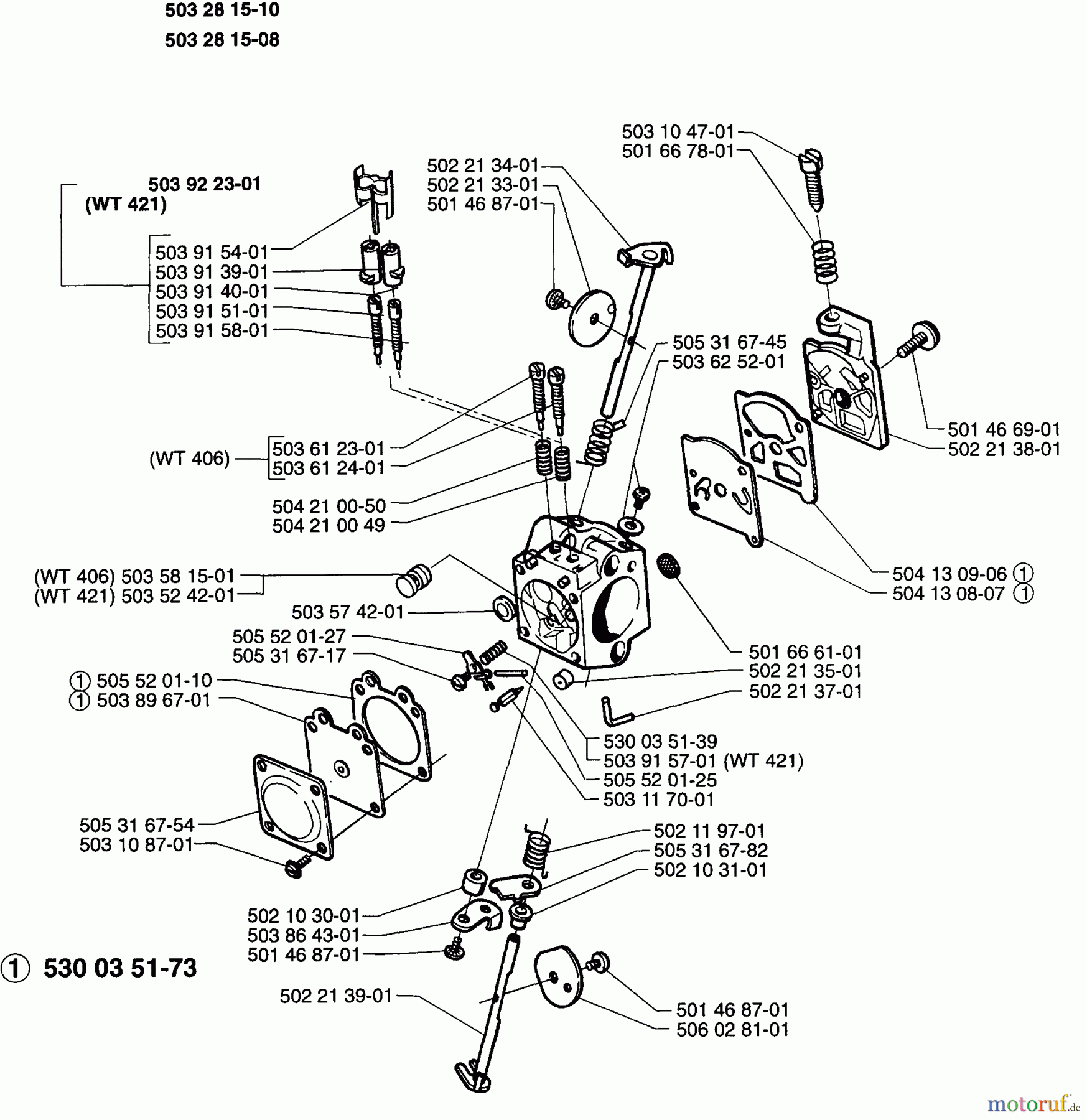 Husqvarna Heckenscheren 225 H - Husqvarna Hedge Trimmer (1997-02 & After) Carburetor Parts