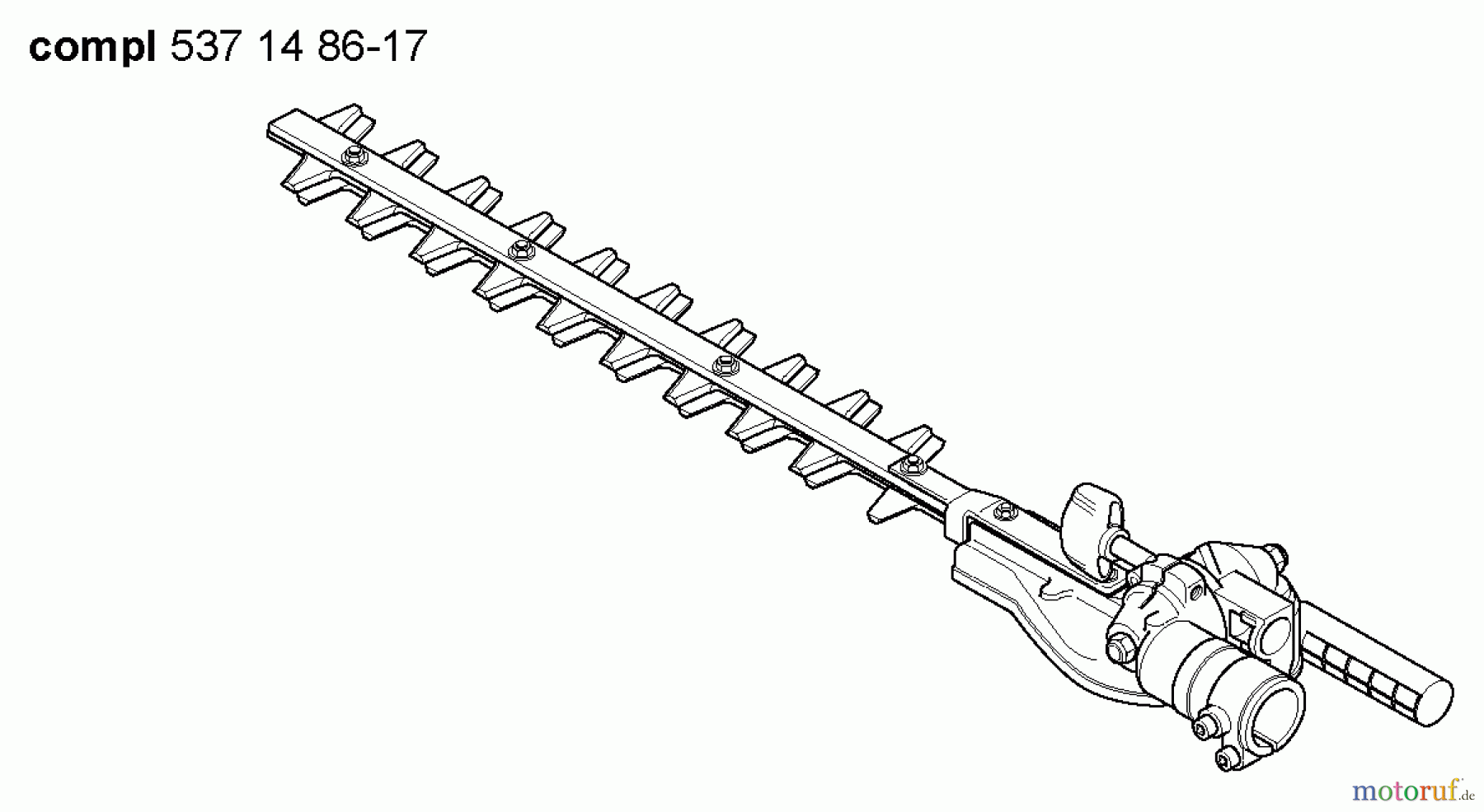  Husqvarna Heckenscheren 323 HE 3 - Husqvarna Hedge Trimmer (2005-09 to 2005-09) Cutting Assy.