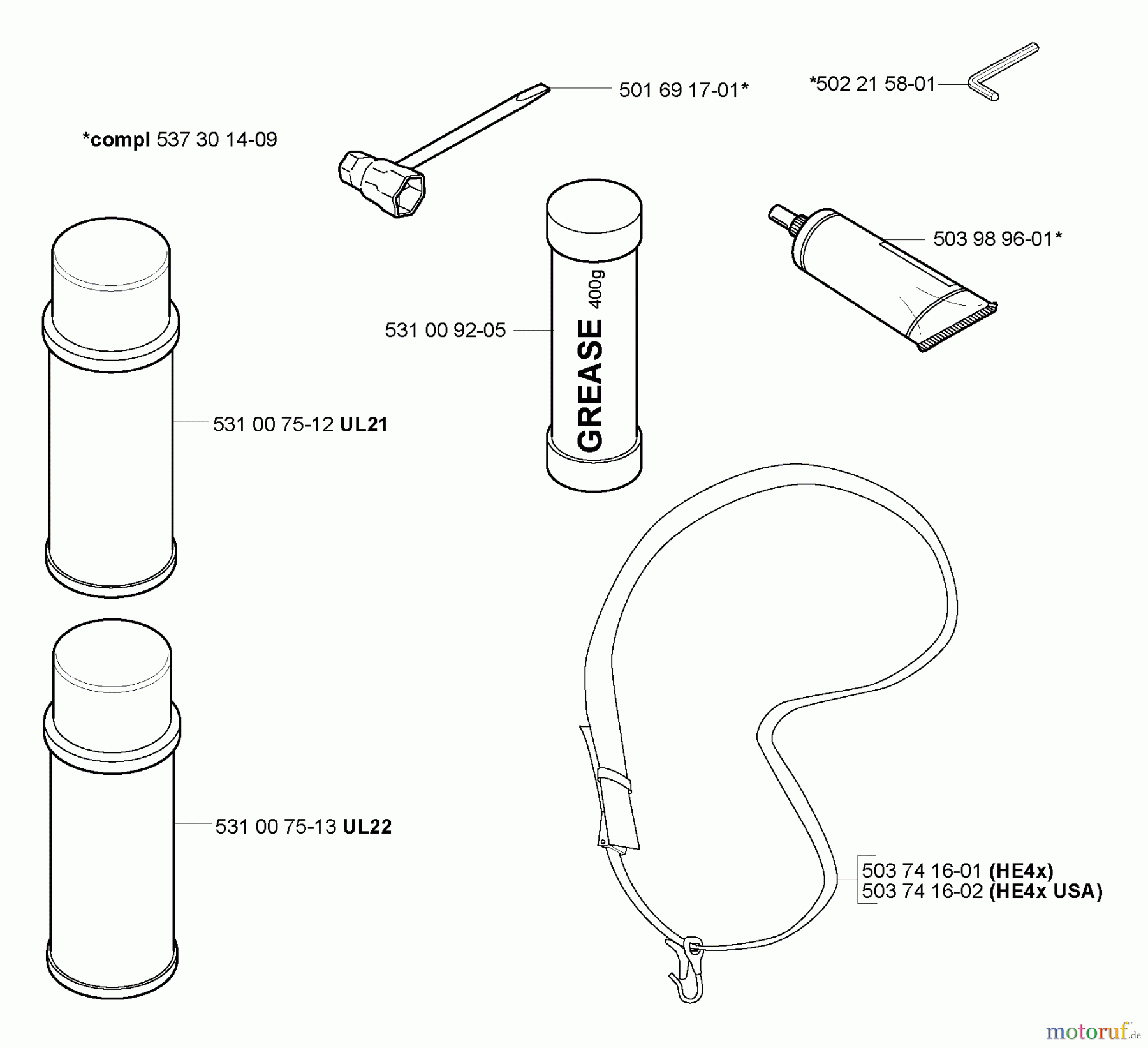 Husqvarna Heckenscheren 323 HE 3 - Husqvarna Hedge Trimmer (2005-02 to 2005-08) Accessories