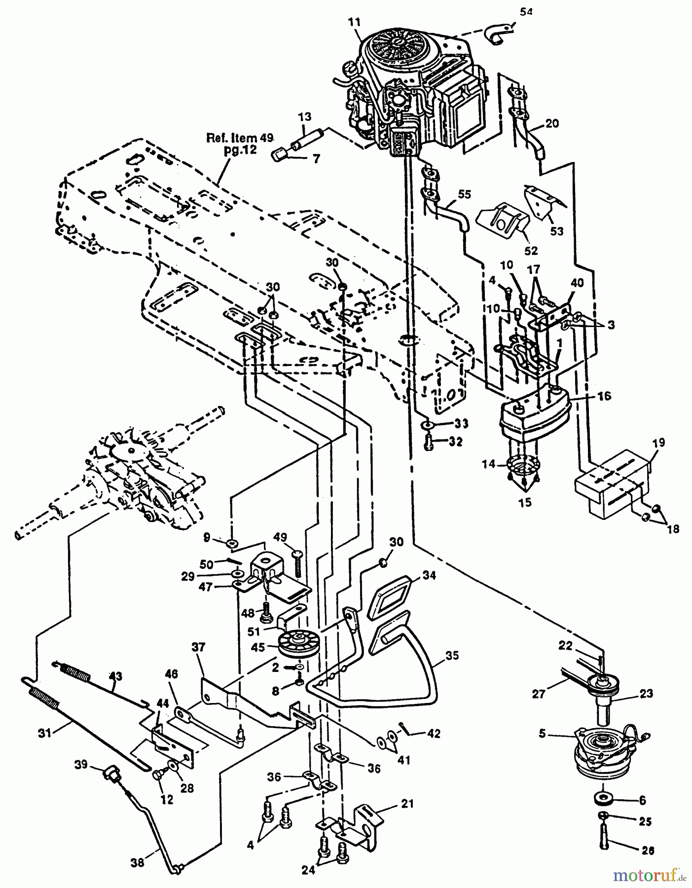  Husqvarna Rasen und Garten Traktoren 4140H - Husqvarna Lawn Tractor (1991-01 to 1991-12) Drive/Engine